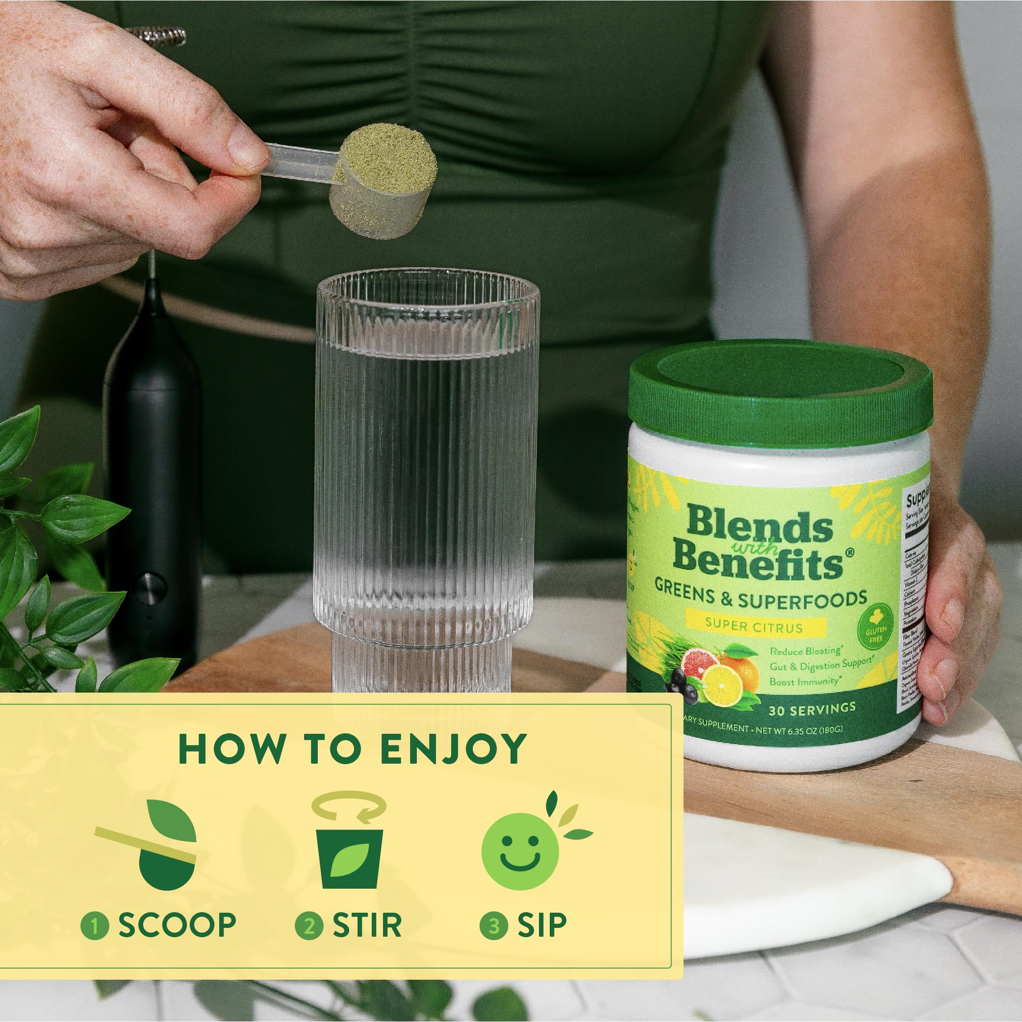 360 Nutrition Blends with Benefits Super Greens Powder w/Probiotics, Digestive Enzymes, Sugar & Gluten Free, Plant Based Superfood Drink Mix for Gut Health, Bloating, Immunity, Overall Health, 6.35 oz 360 Nutrition uk supplements