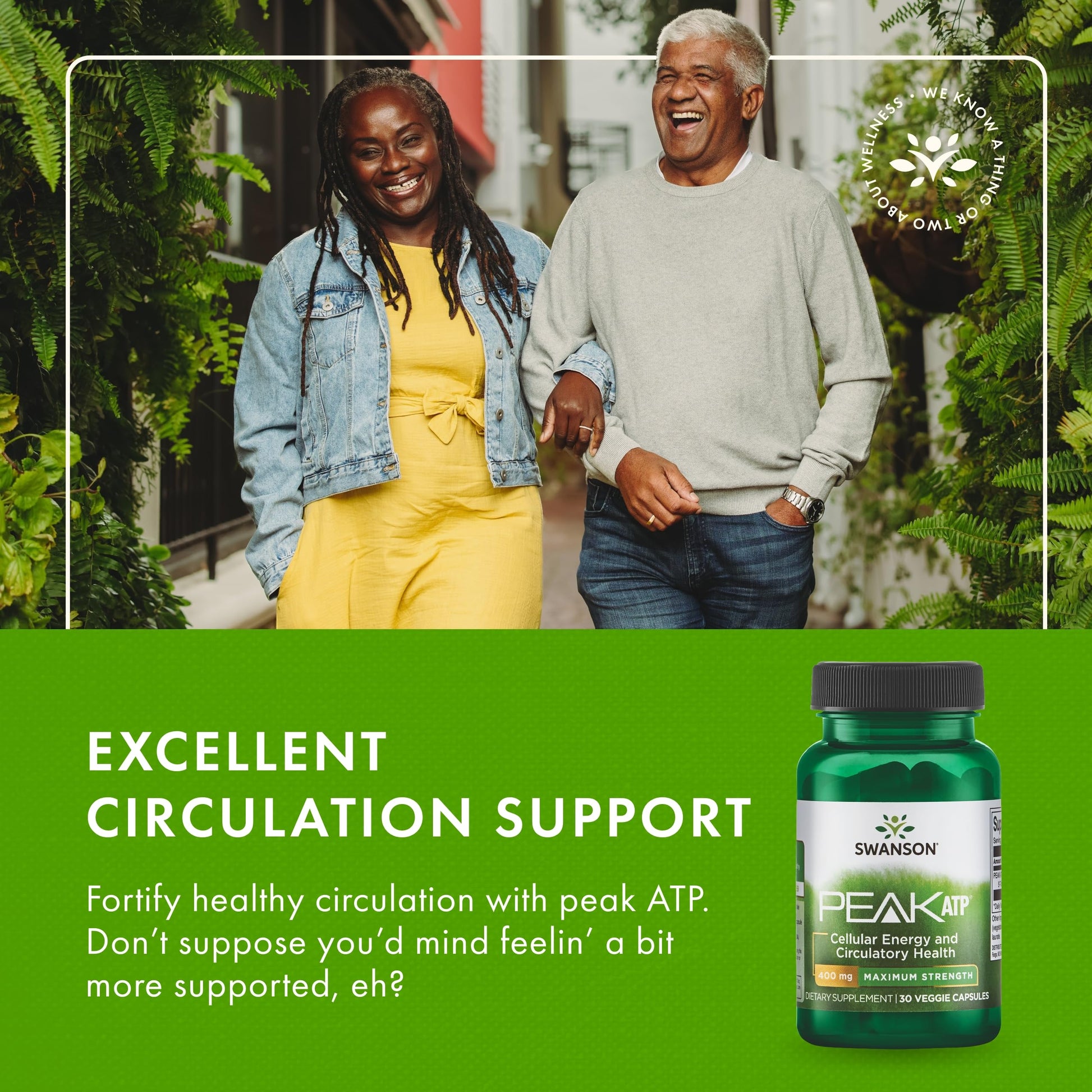 Swanson Maximum Strength Peak ATP-Natural Supplement Promoting Cellular Energy Support-Supports Physical Performance and Promotes Healthy Blood Flow Support-(30 Veggie Capsules, 400mg Each) 1 Pack Swanson uk supplements
