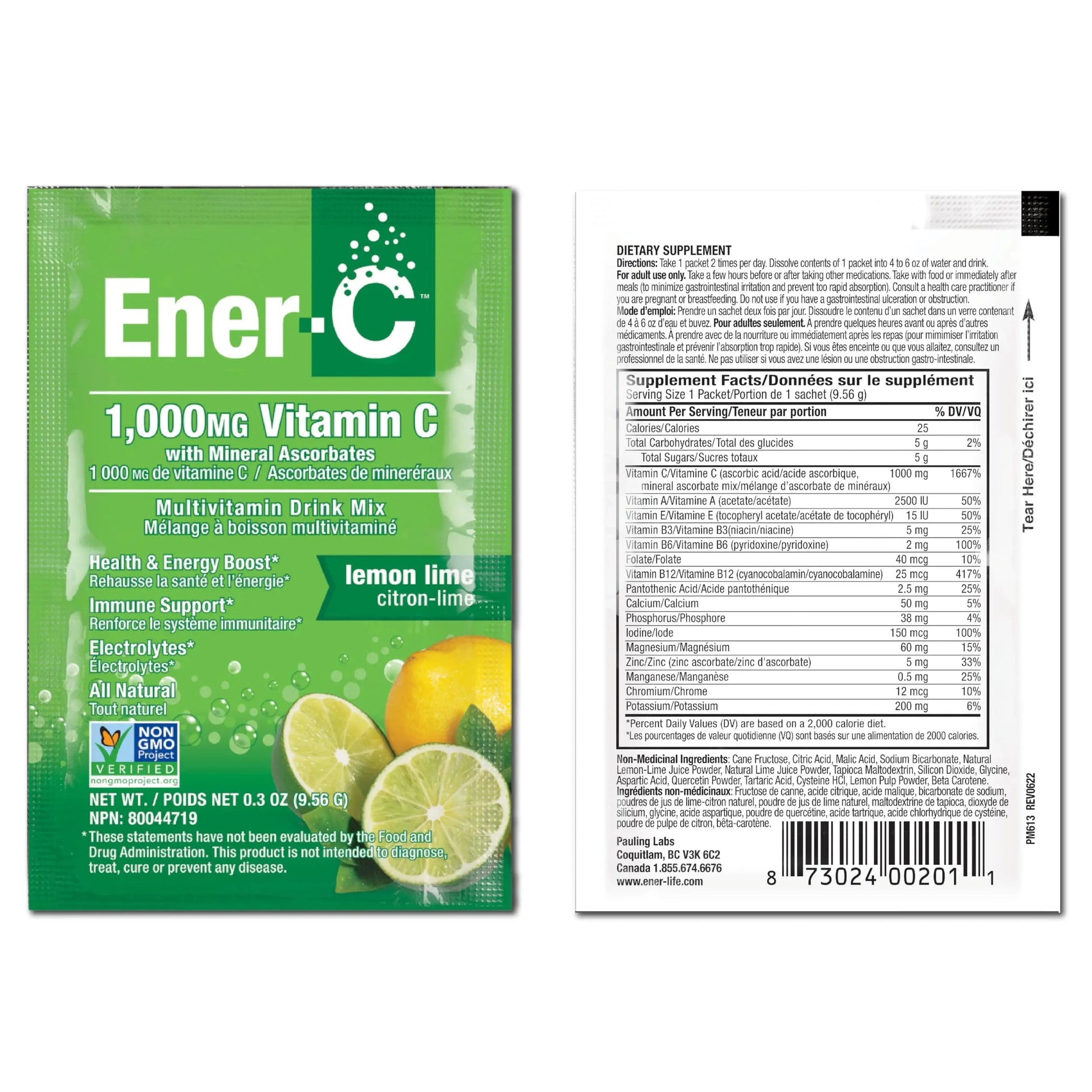 Ener-C Multivitamin Drink Mix - Vitamin Packets for Water, Electrolytes Powder Packets, Vitamin Drink Mix, Hydration Liquid Mix Ener-C uk supplements