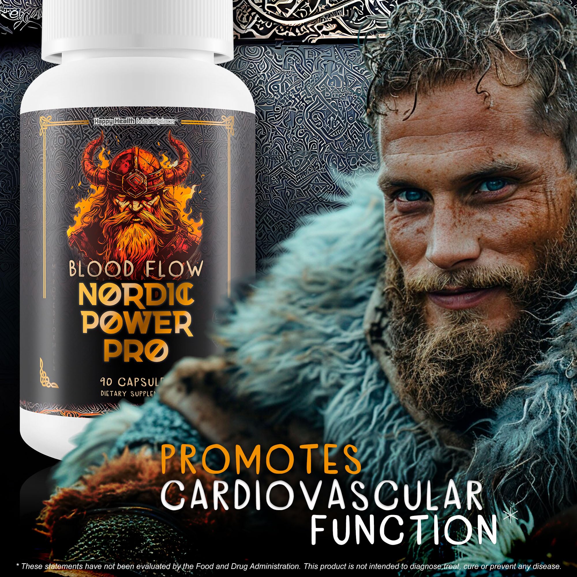 Blood Flow Nordic Power Pro - Our Best Blood Circulation Supplements for Men - Increase Blood Flow Care - Better Blood Flow Nordic Power Male Pills - Male Nordic Power Supplement for Max Blood Flow Happy Health Marketplace uk supplements