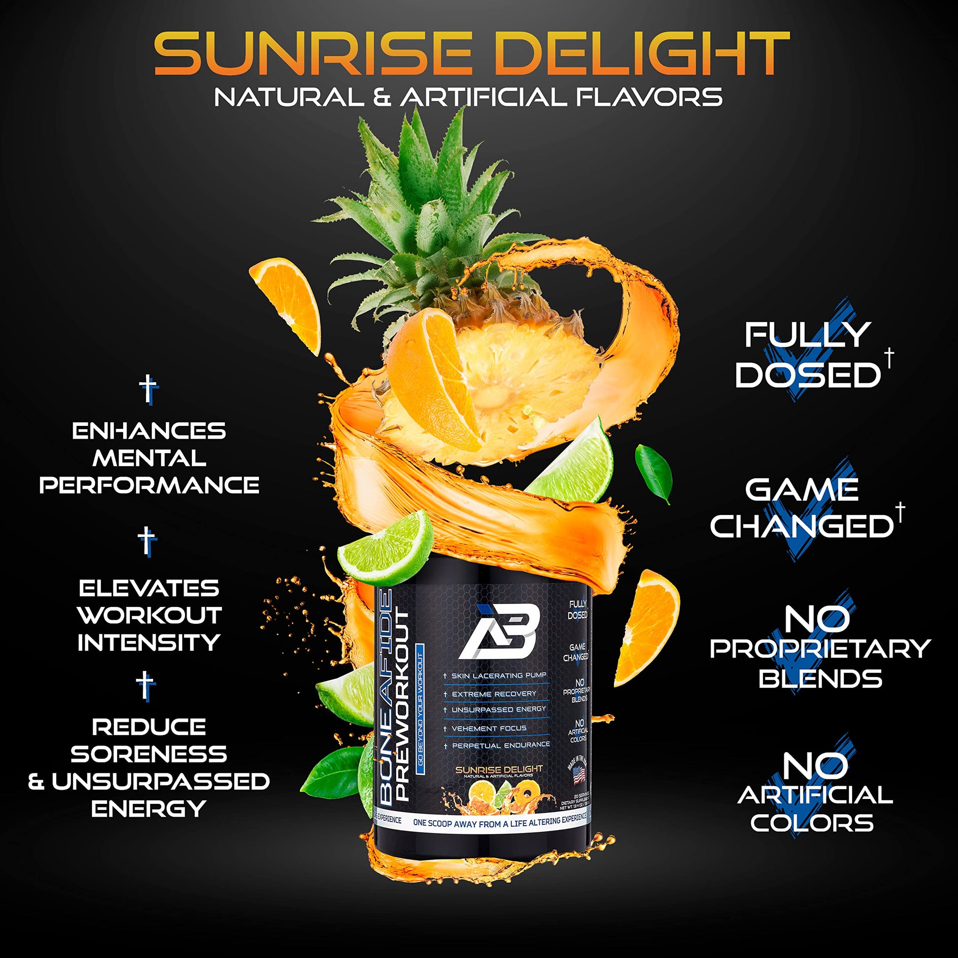 Boneafide Preworkout (Sunrise Delight) Boneafide Nutrition uk supplements