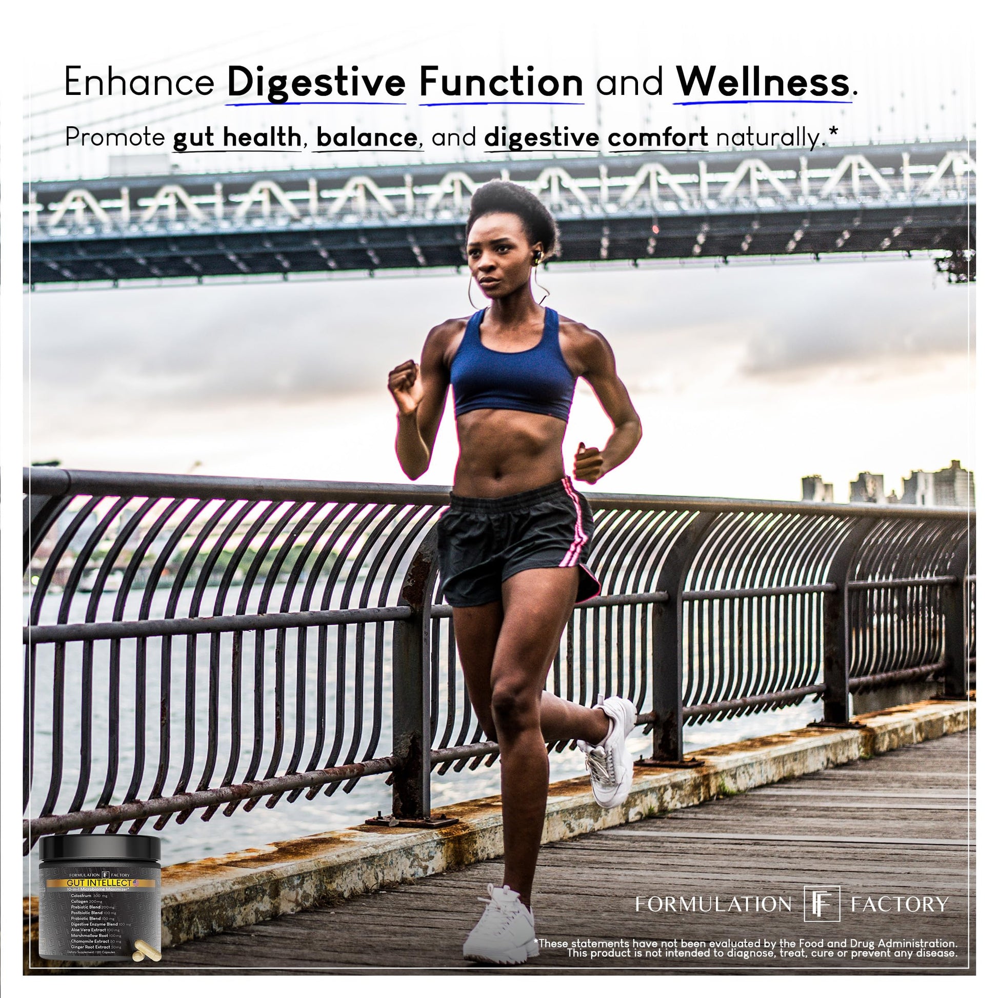 Formulation Factory Probiotics for Women & Men - Gut Intellect 10-in-1 Digestive Enzymes with Prebiotics and Postbiotics - Total Gut Health Supplement - 120 Capsules, 2 Month Supply Formulation Factory uk supplements