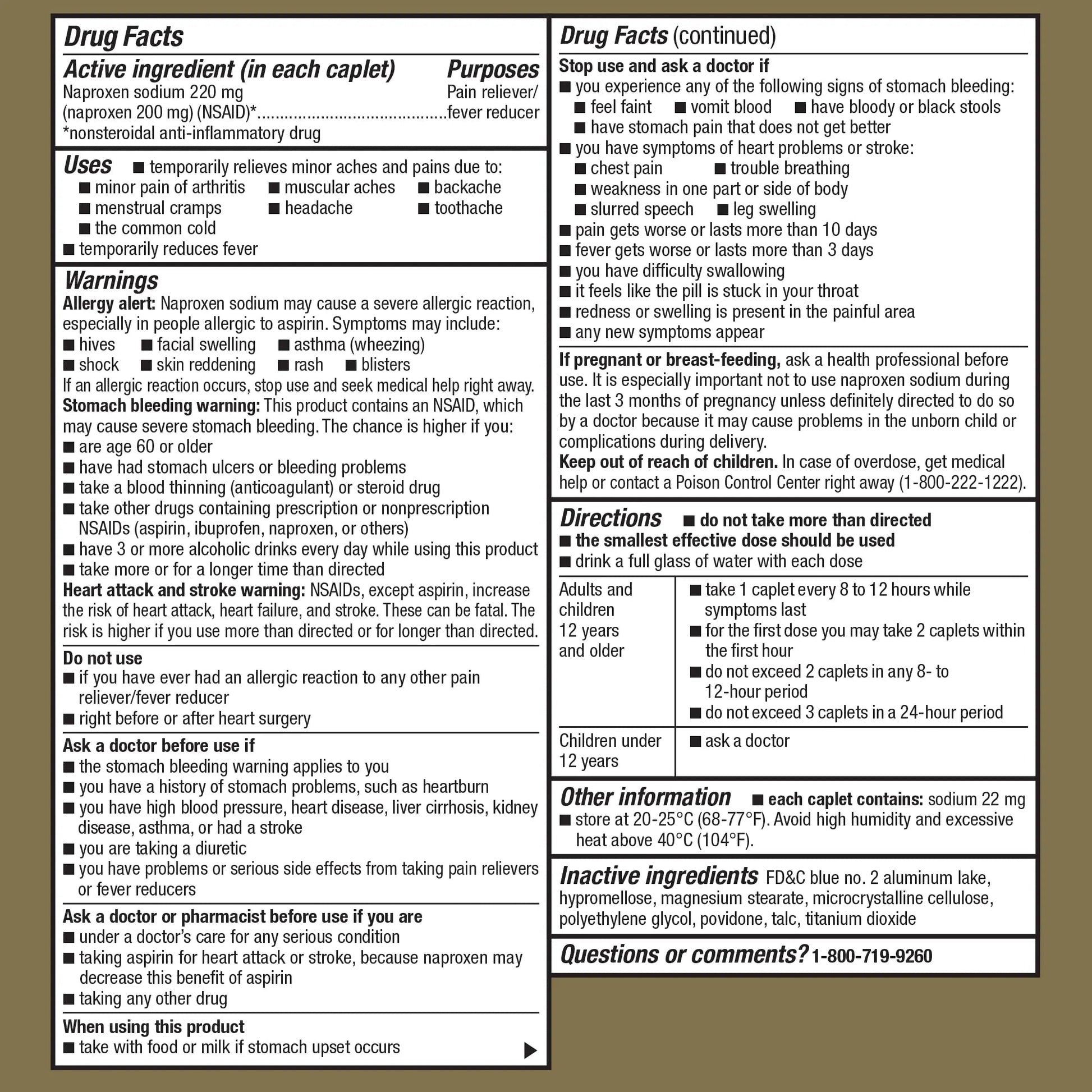 GoodSense Naproxen Sodium Tablets, 220 mg, 400 Count GoodSense uk supplements