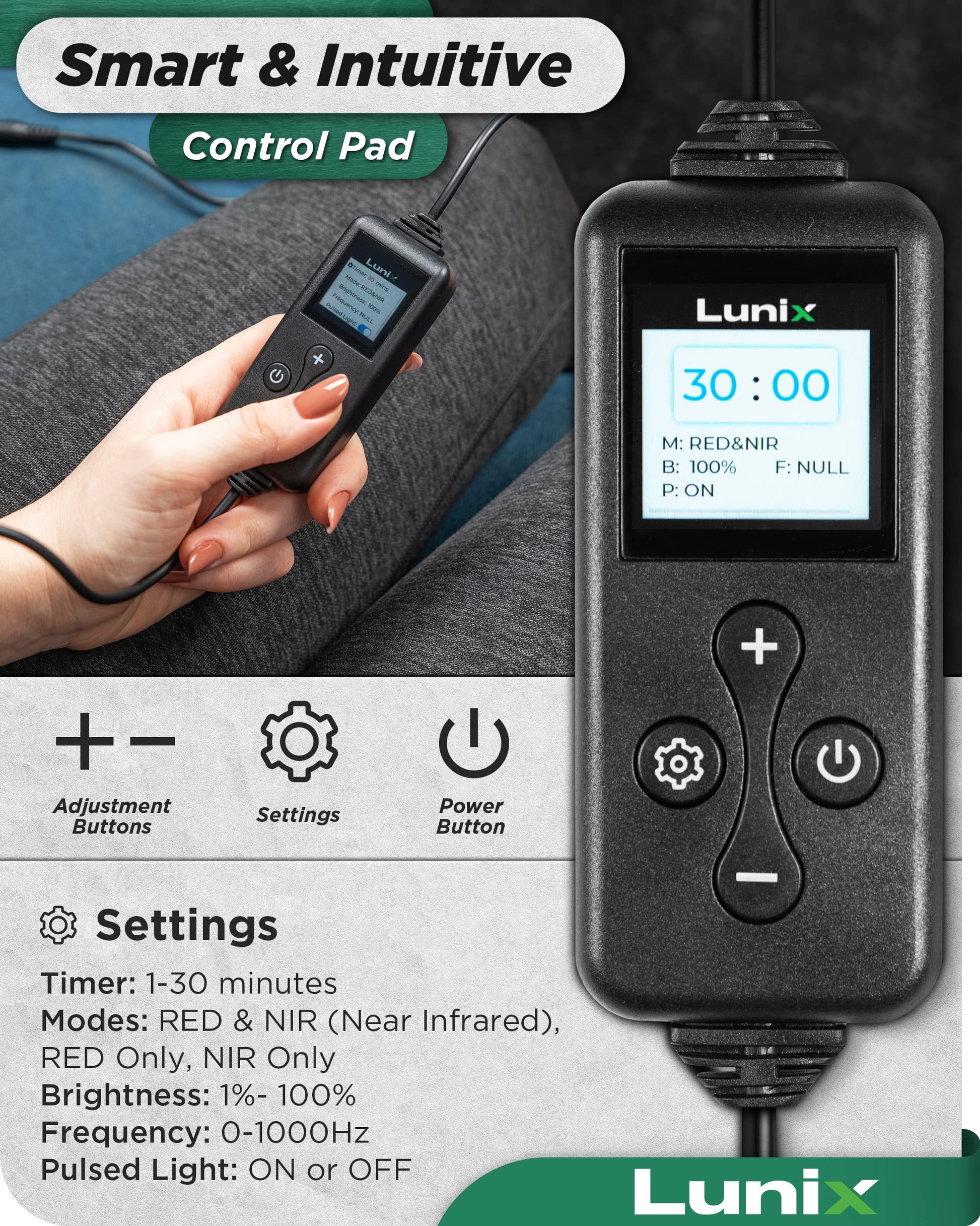 Lunix LX16 Red Light Therapy Belt, Near Infrared Light and Red Light Therapy to Improve Circulation Lunix uk supplements