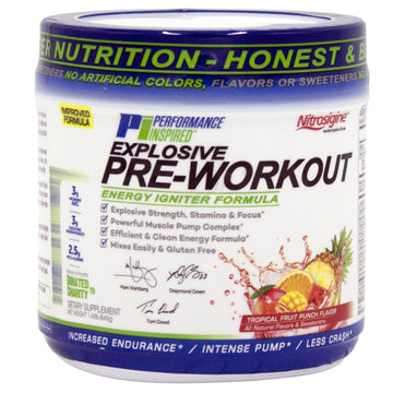 Performance Inspired Nutrition PreWorkout Powder - All Natural - G-Free & Vegan Formula PERFORMANCE INSPIRED uk supplements