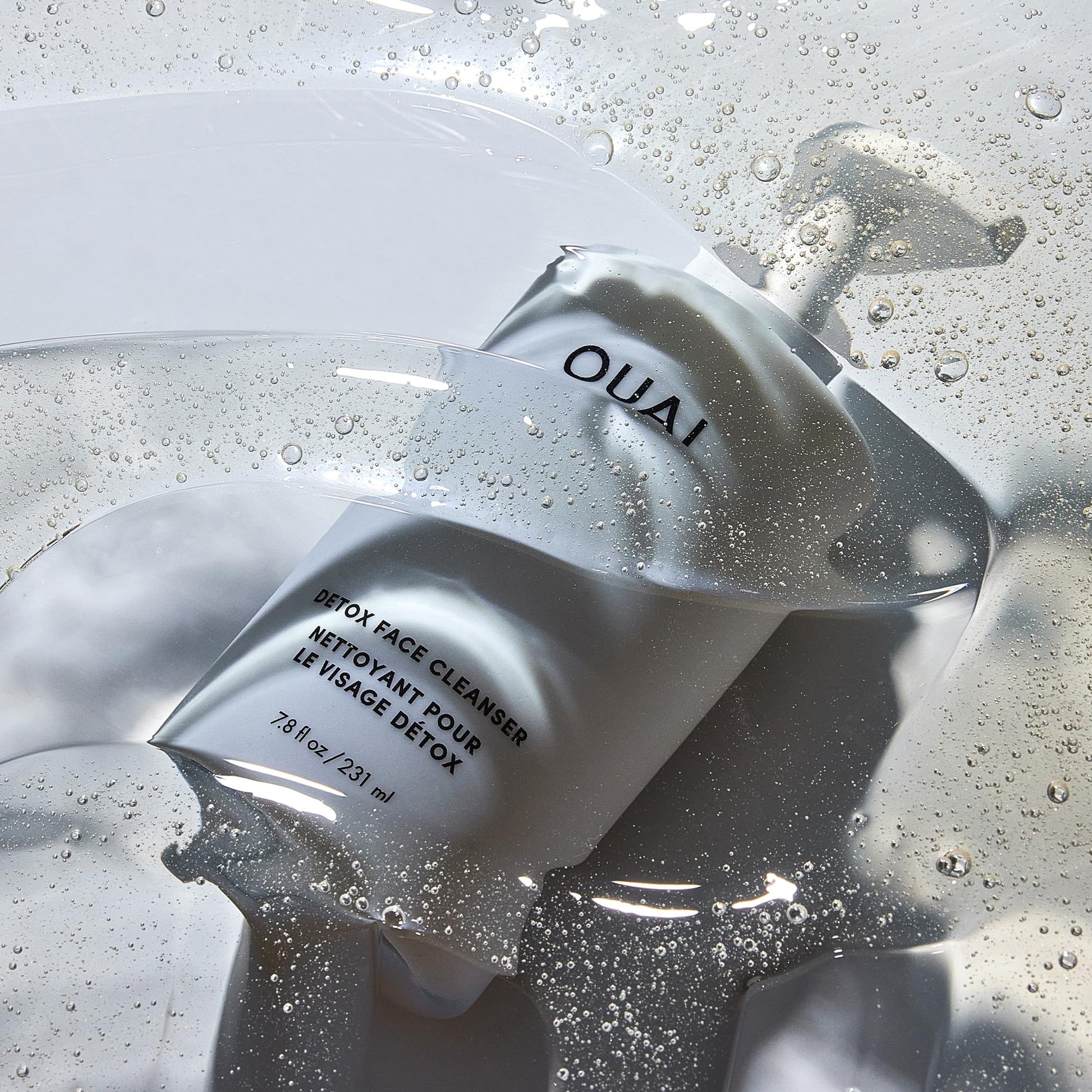 OUAI Detox Facial Cleanser - Deep Cleansing Face Wash with Glycolic Acid, Niacinamide & PHA - Removes Sweat, Dirt & Oil Without Drying - Gentle Face Cleanser for Post-Workout (7.8 Fl Oz) OUAI uk supplements