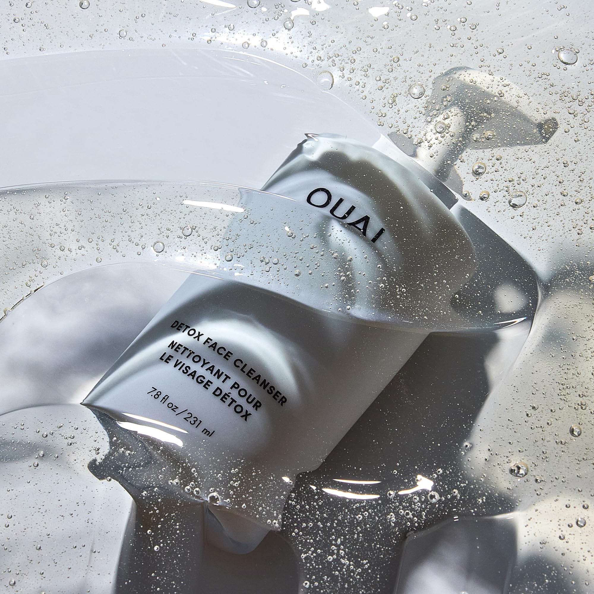 OUAI Detox Facial Cleanser - Deep Cleansing Face Wash with Glycolic Acid, Niacinamide & PHA - Removes Sweat, Dirt & Oil Without Drying - Gentle Face Cleanser for Post-Workout (7.8 Fl Oz) OUAI uk supplements