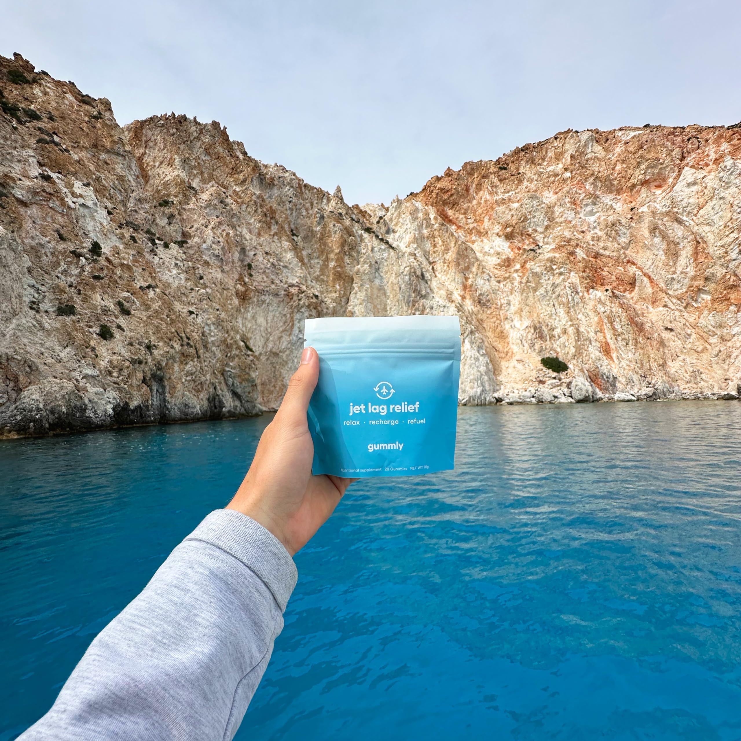 Jet Lag Remedy for Travel Gummies • No Jet Lag Pills Alternative • Travel Essentials • Support Adjustment to Time Zones and Circadian Rhythm • Delicious Tropical Berry Flavor • 20 Gummies 3-5 Trips Gummly uk supplements