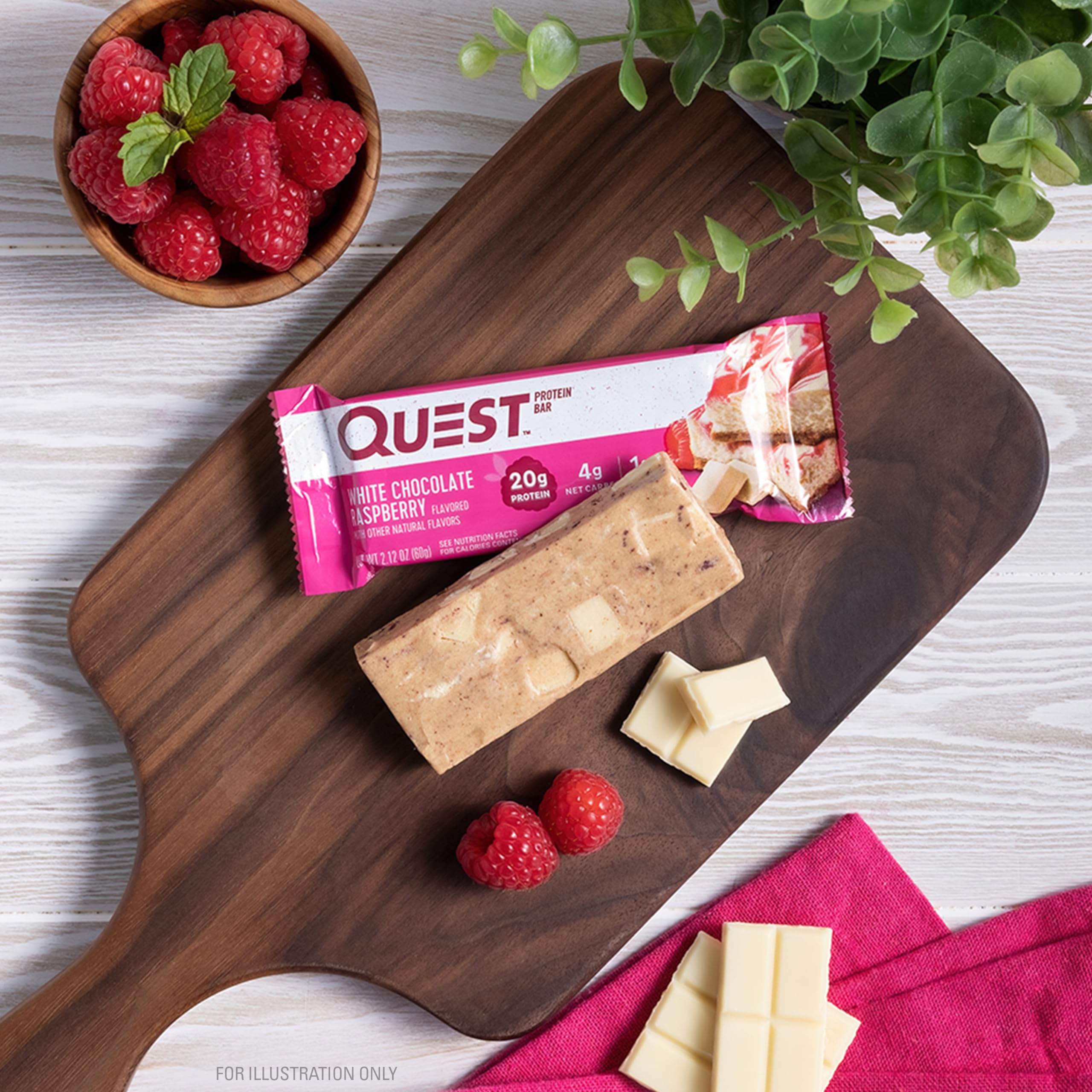 Quest Nutrition White Chocolate Raspberry Protein Bars, High Protein, Low Carb, Gluten Free Quest Nutrition uk supplements