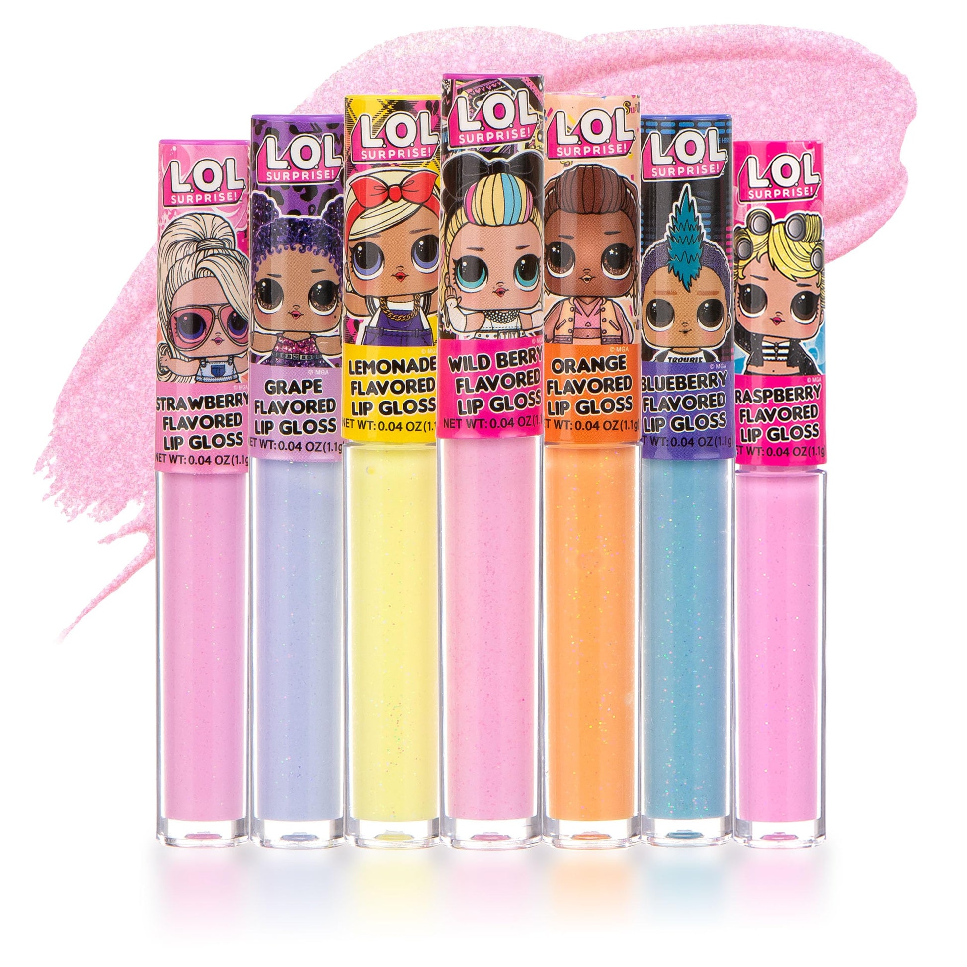 L.O.L Surprise 7-Pack Lip Gloss for Girls, Lol Lip Gloss L.O.L. Surprise! uk supplements