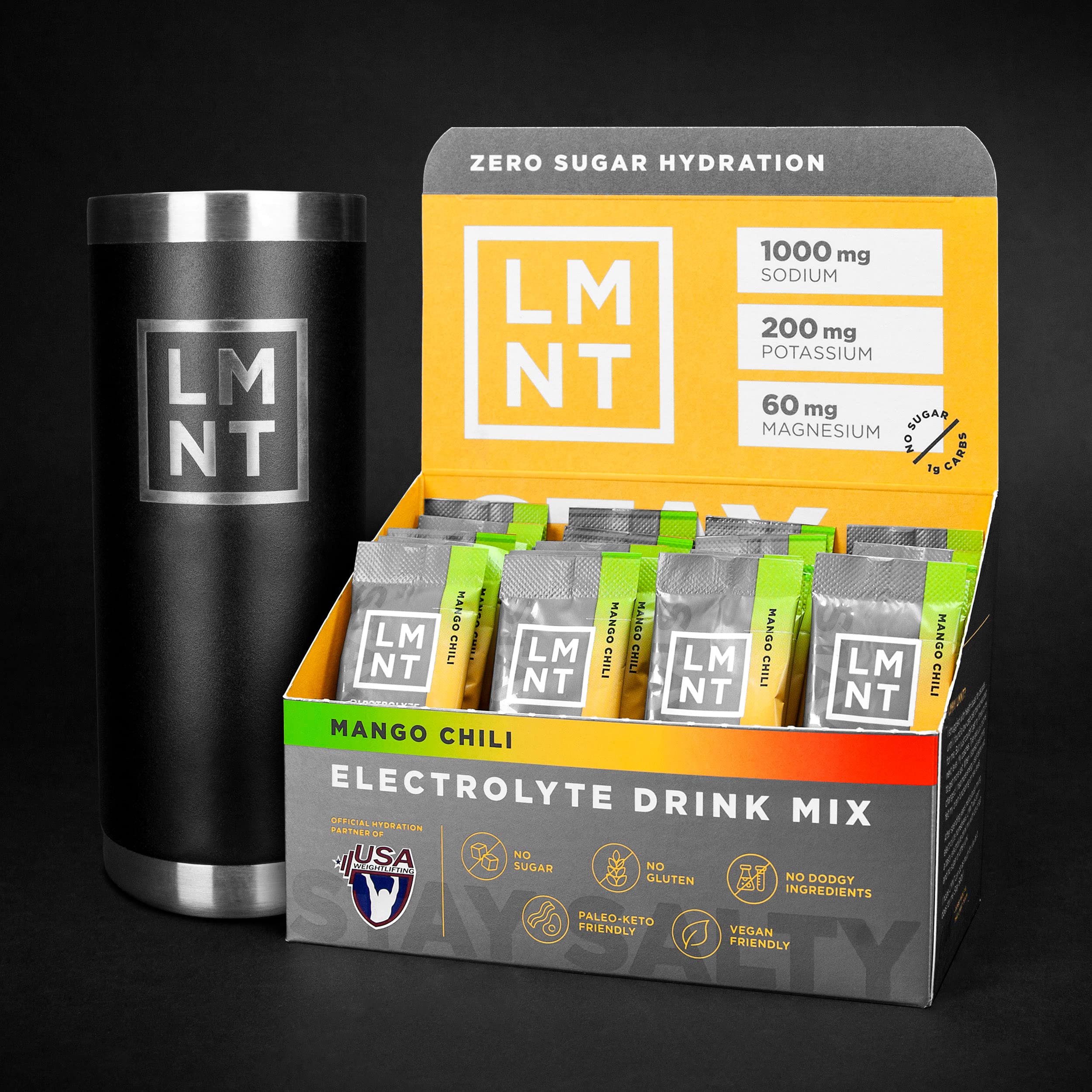 LMNT Keto Electrolyte Powder Packets | Paleo Hydration Powder | No Sugar, No Artificial LMNT ELEMENTAL LABS uk supplements