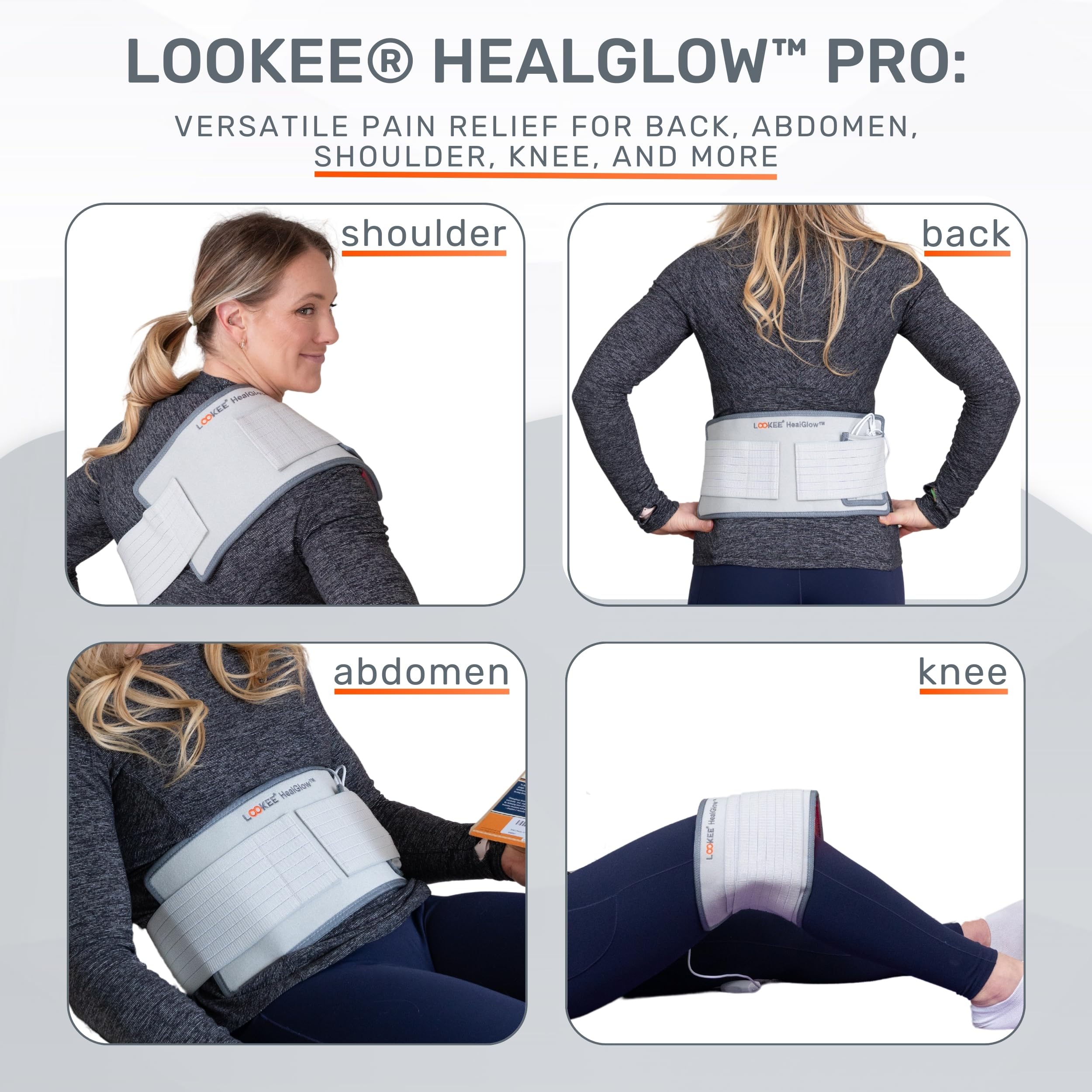 LOOKEE HealGlow Pro Medical Infrared & Red-Light Therapy Belt - LED Technology - 60W Powerful LOOKEE uk supplements