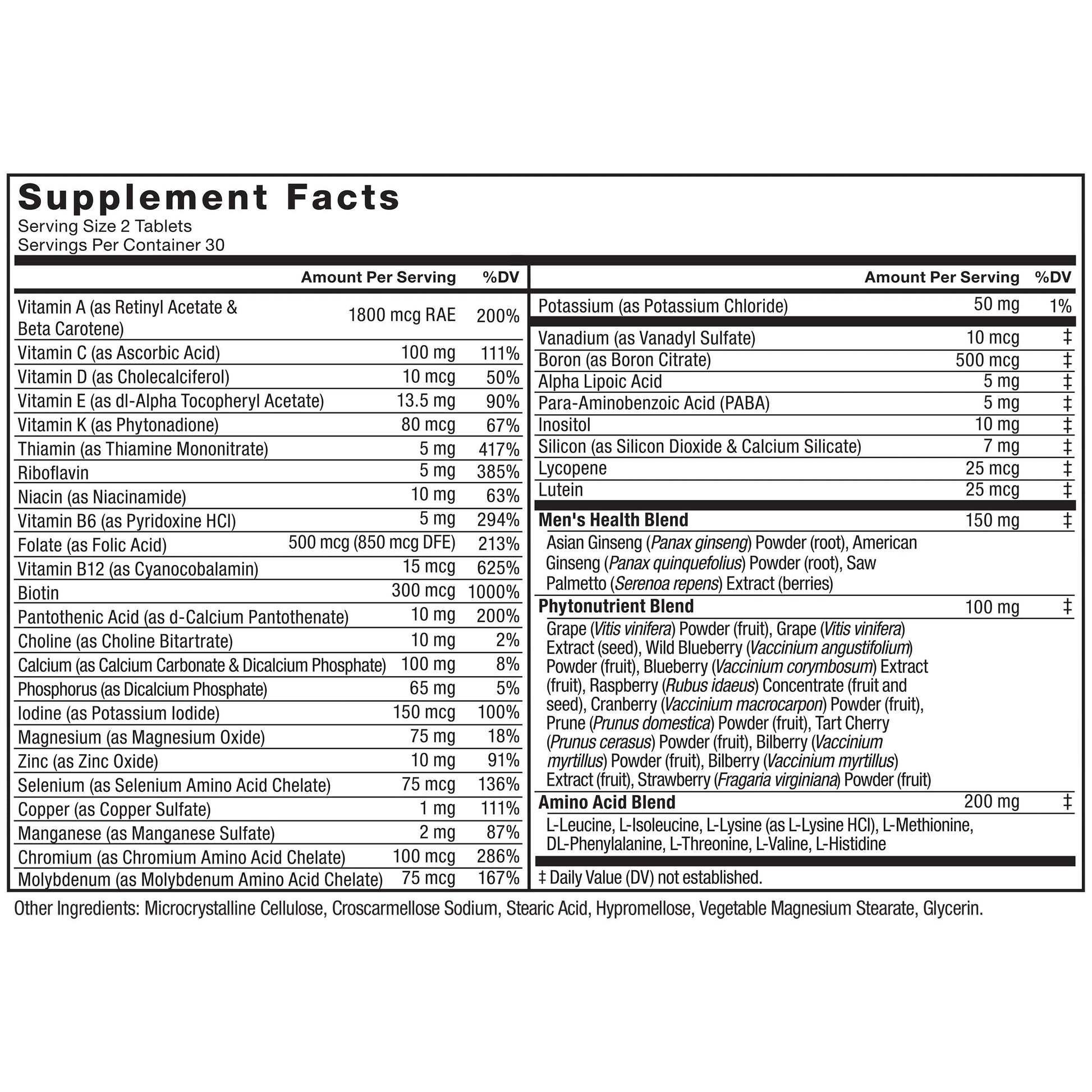 Force Factor Men’s Multivitamins, Multivitamin for Men Plus Amino Acids Supplement with 27 Vitamins and Minerals, and Phytonutrients to Support Energy, and Immunity, 60 Tablets Force Factor uk supplements