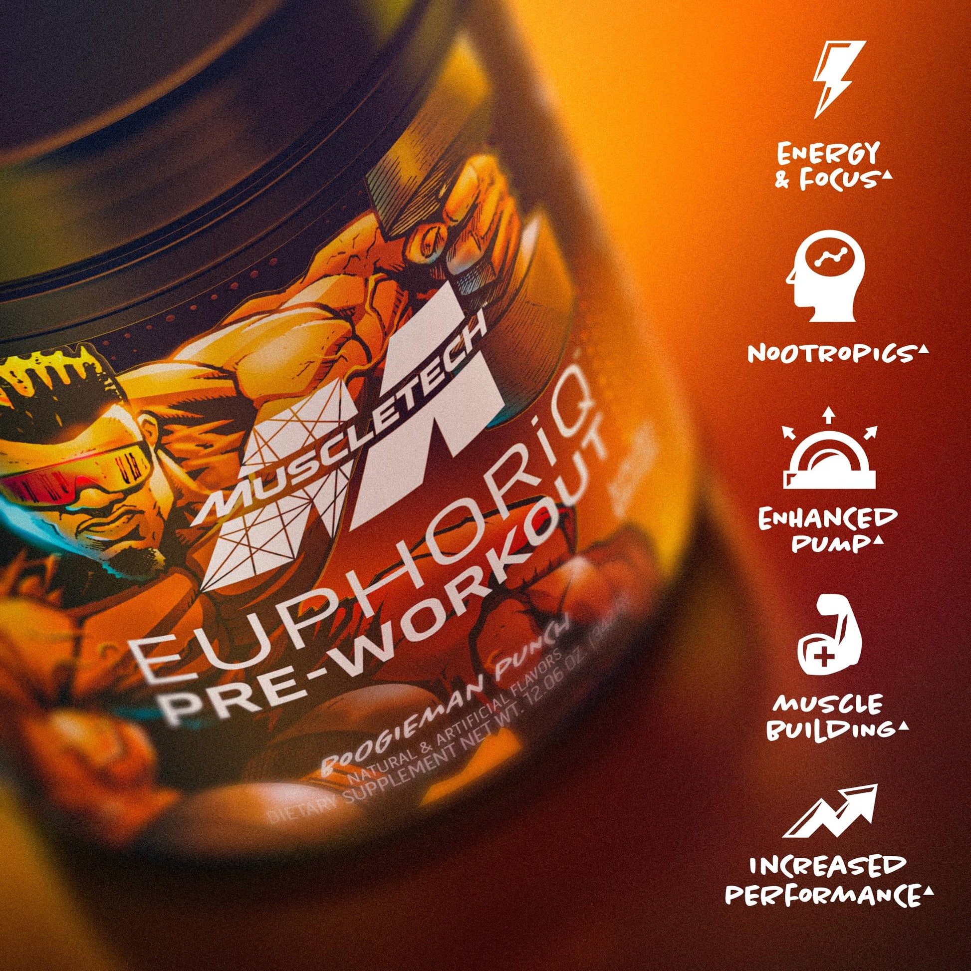 MuscleTech Pre Workout Powder EuphoriQ PreWorkout Smart Pre Workout Powder MuscleTech uk supplements
