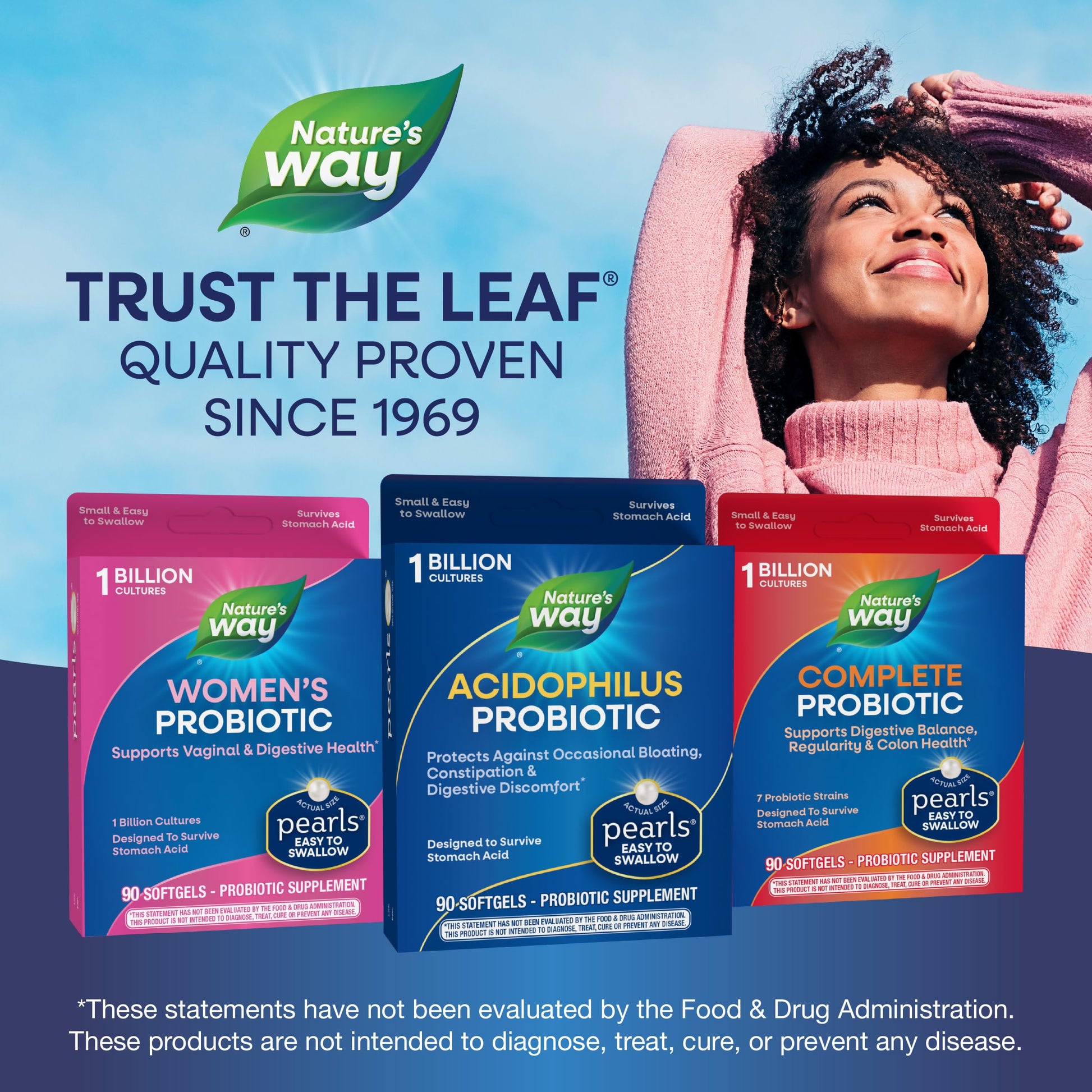 Probiotic Pearls Acidophilus Once Daily Probiotic Supplement, 1 Billion Live Cultures, Survives Stomach Acid, No Refrigeration, 90 Softgels Nature's Way uk supplements