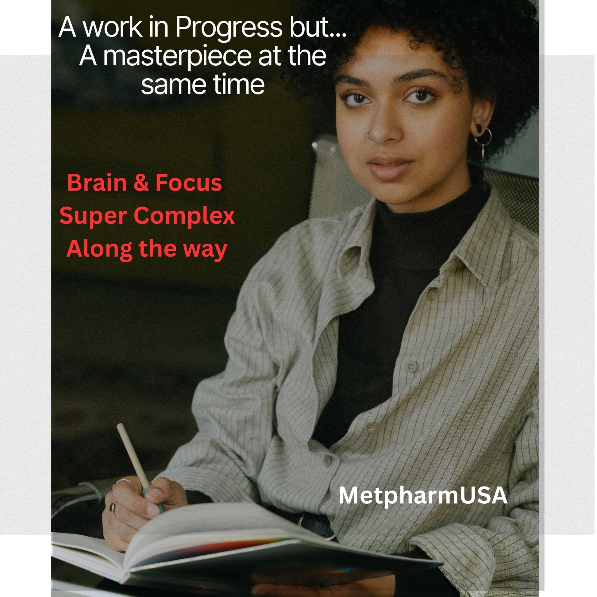 MetpharmUSA Brain & Focus Nootropic Super Complex Supplement for Brain Support and Performance, Improved Focus Memory and Mental Performance MetpharmUSA uk supplements