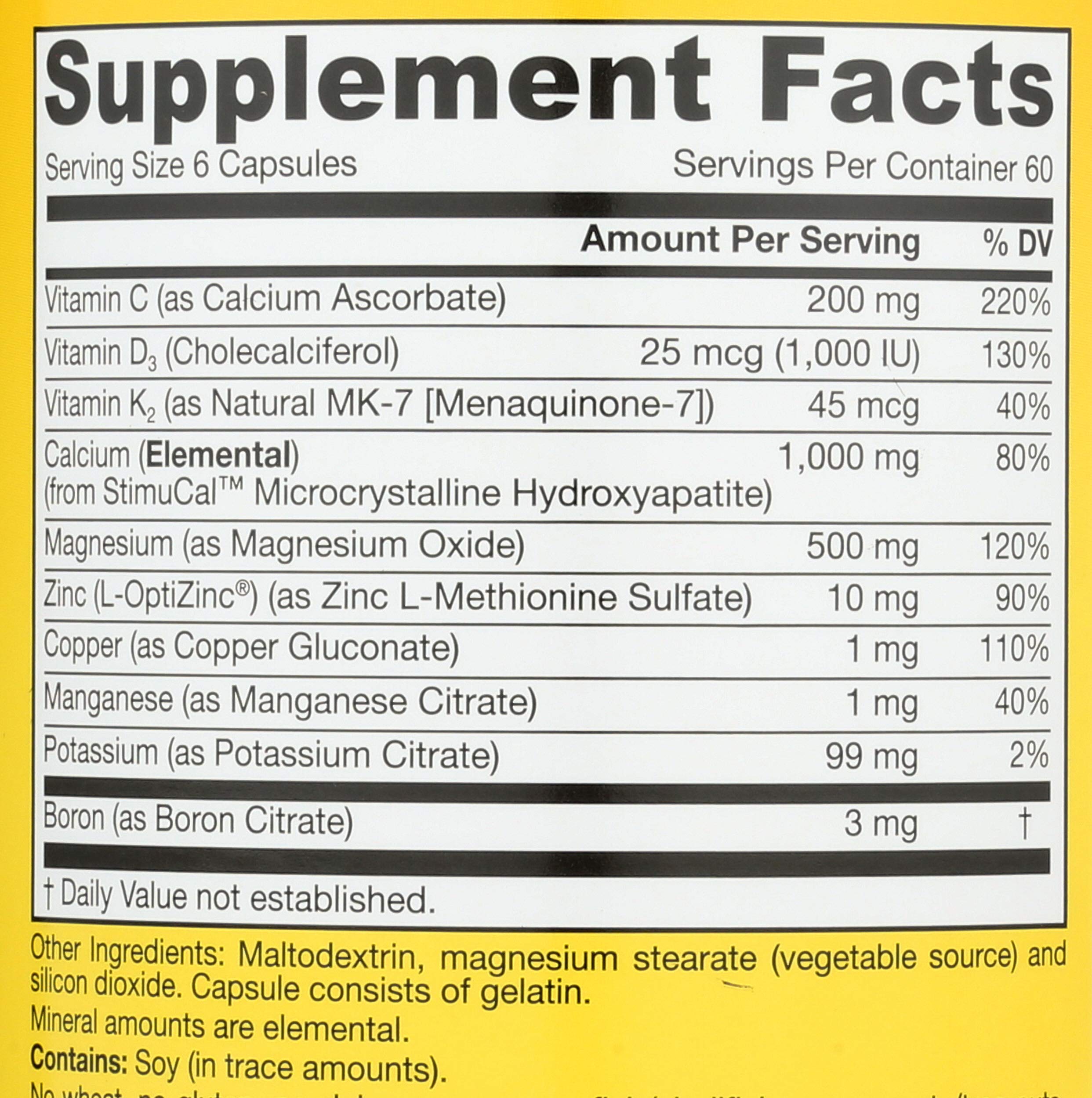 Jarrow Formulas BoneUp for Bone Density - Vitamin D3 and K2, Calcium Support, 360 Capsules, Promotes Skeletal Nutrition, Up to 60 Days Supply Jarrow Formulas uk supplements