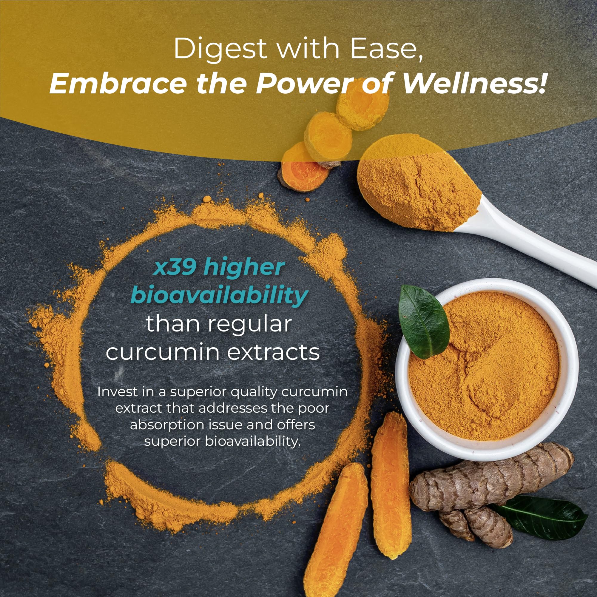 PUREHEALTH RESEARCH Curcumin Extract - High Absorption Turmeric Supplement for Robust Immune Support - Joint Support for Overworked Joints and Muscles - Powered by Curcugen x39 Bioavailable - 1 Bottle PUREHEALTH RESEARCH uk supplements