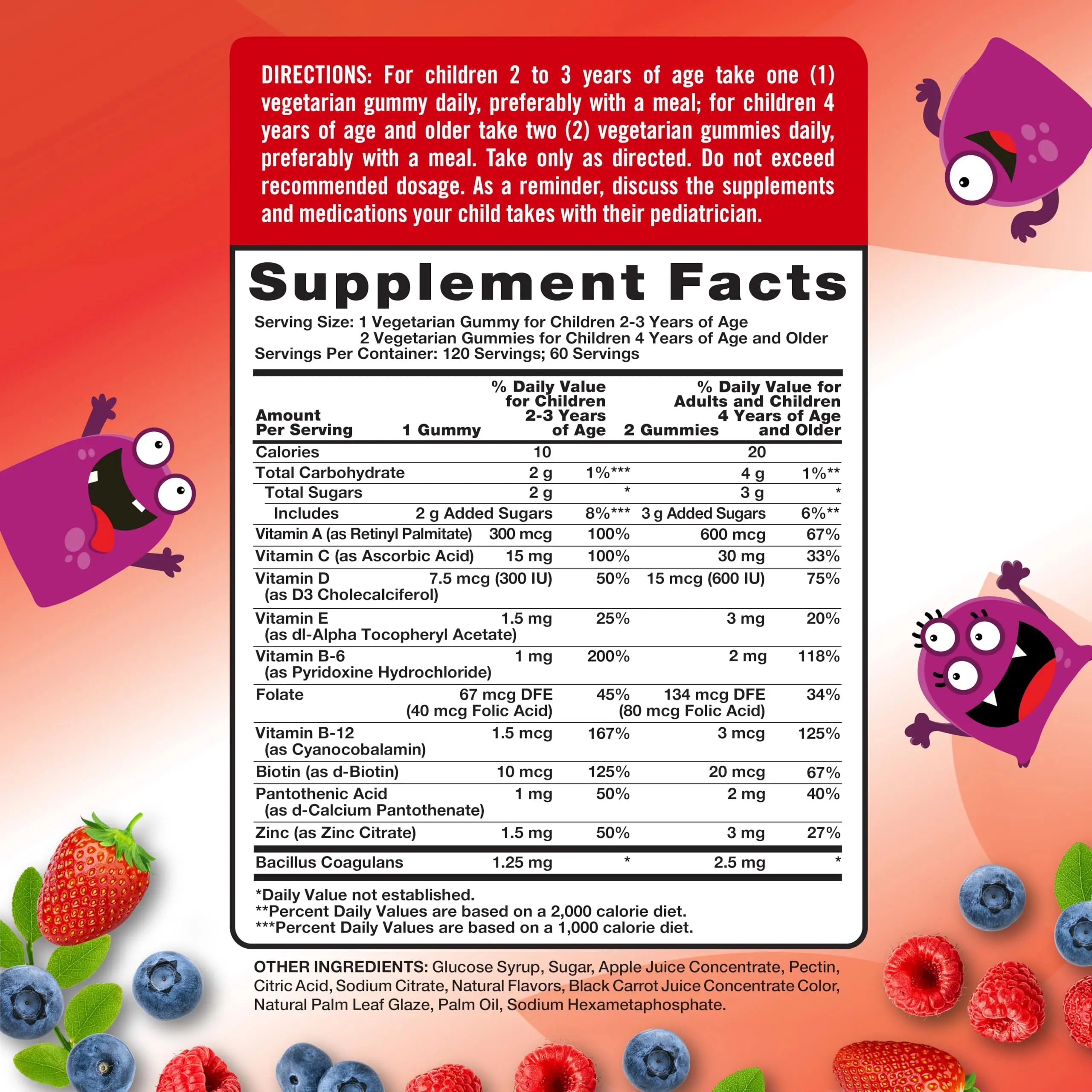 Nature's Truth Kids Multivitamin Gummies with Probiotics | 120 Count | Berry Punch Flavor | Vegetarian, Non-GMO & Gluten Free Supplement Nature's Truth uk supplements
