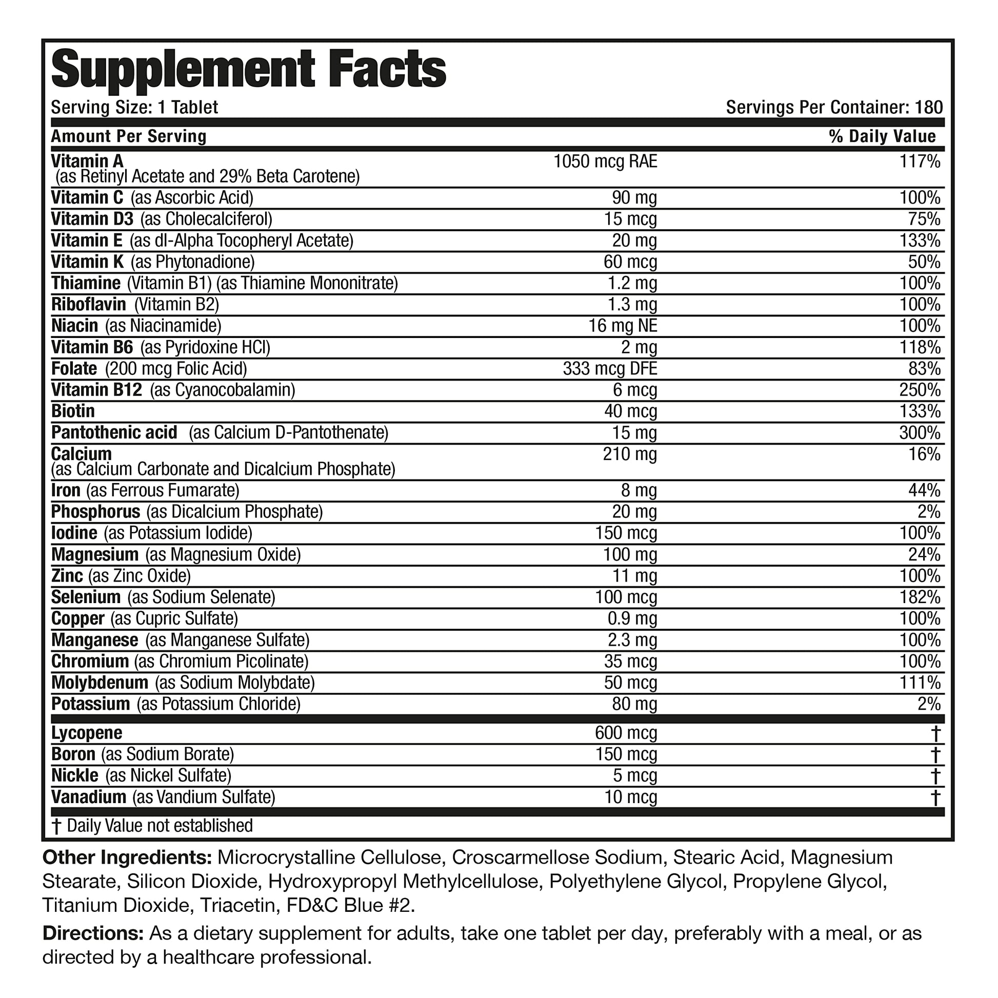Bronson ONE Daily Men’s Complete Multivitamin Multimineral Once-Daily Multi for Active Men, 180 Tablets Bronson uk supplements