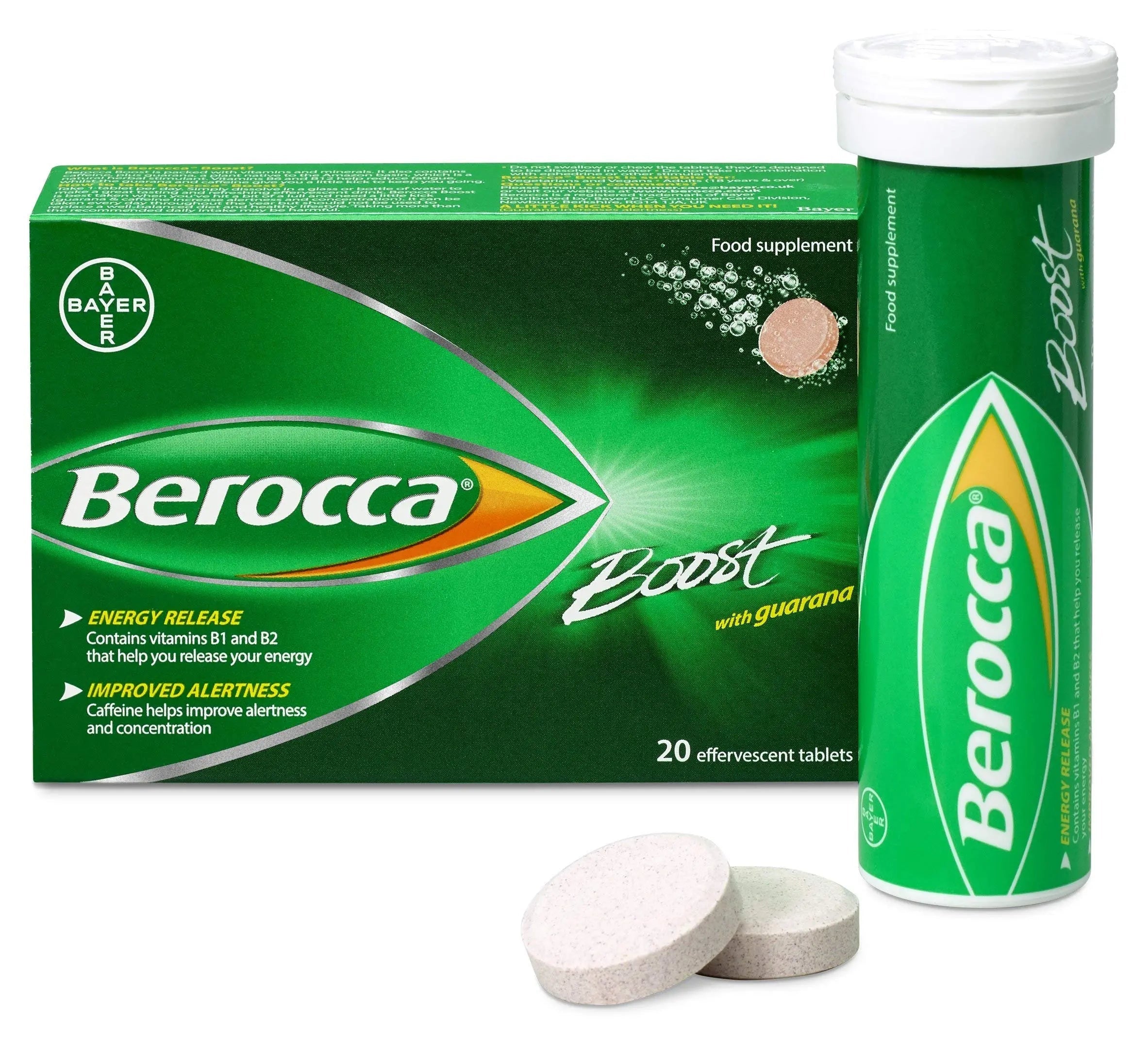 Berocca Boost Multivitamin Tablets Pack Of 20 Berocca uk supplements