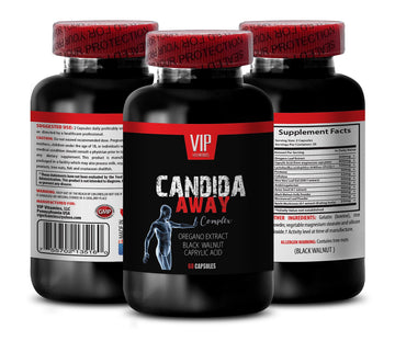 Natural detoxification Supplement - Candida Away Extra Strength Formula - Candida Support - Digestive AID VIP VITAMINS uk supplements