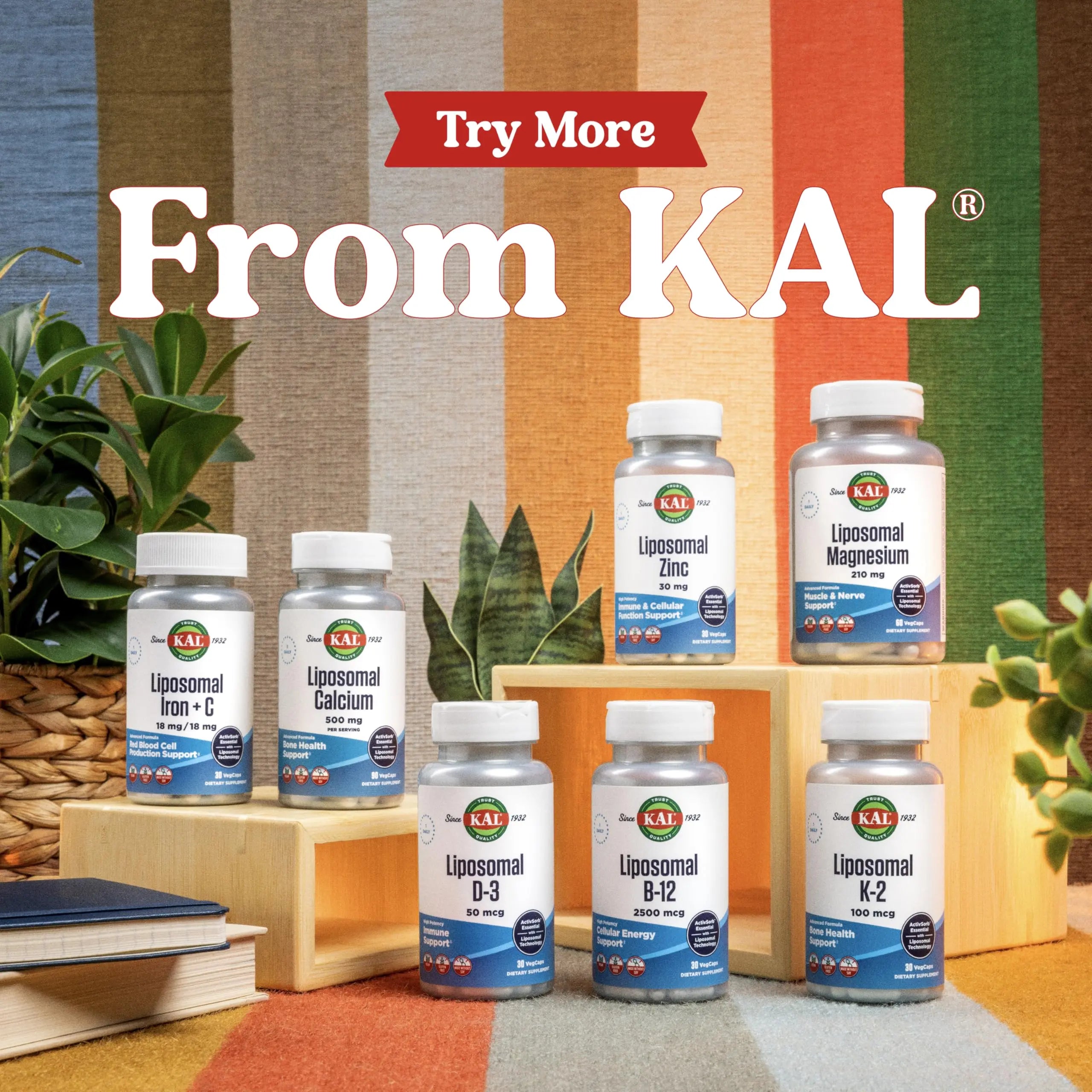 KAL Liposomal Multivitamin - High Potency Liposomal Vitamin C, D-3, and More - Men and Women Multivitamin KAL uk supplements