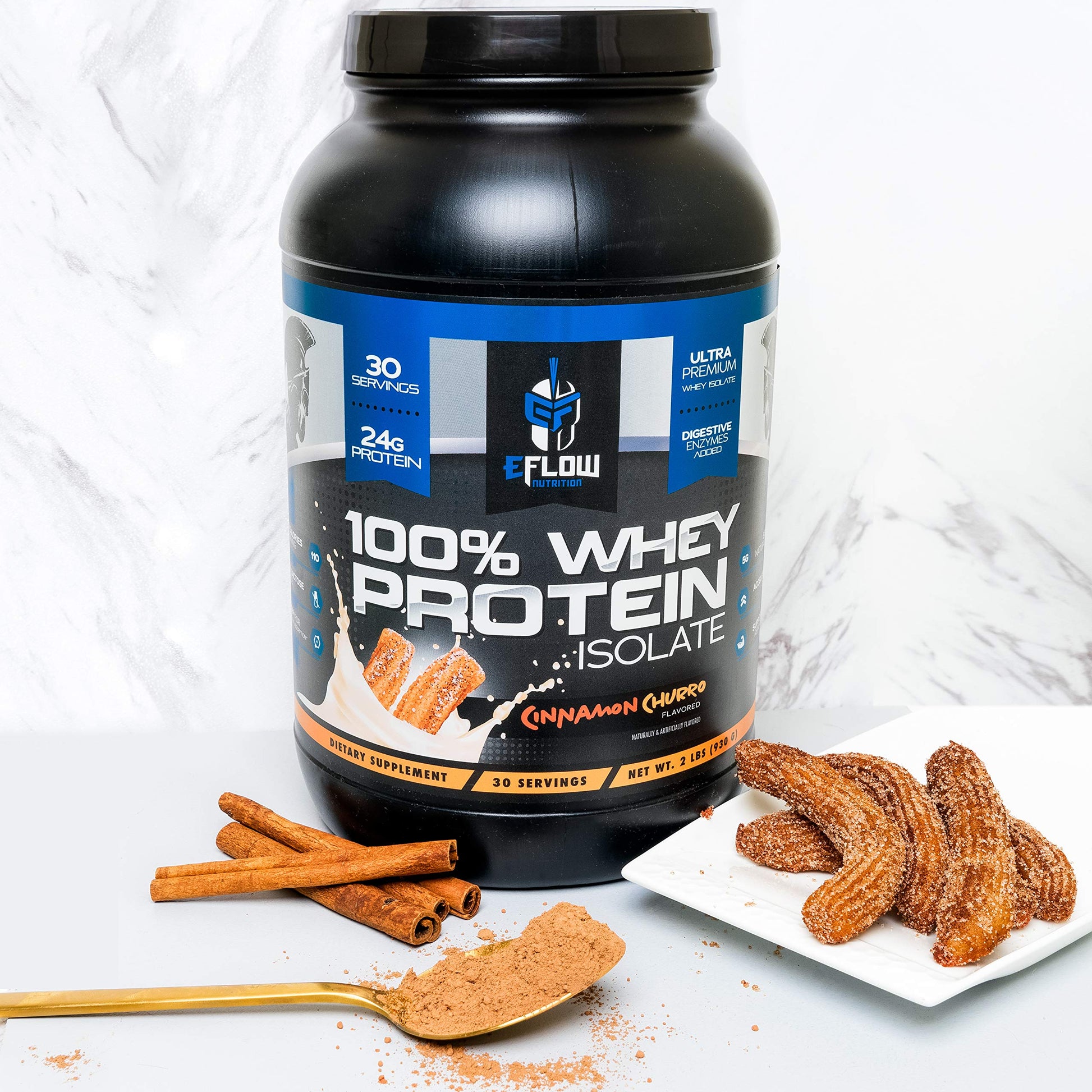 eFlow Nutrition 100% Whey Protein Isolate - Lactose-Free Digestive Enzymes Added eFlow Nutrition uk supplements