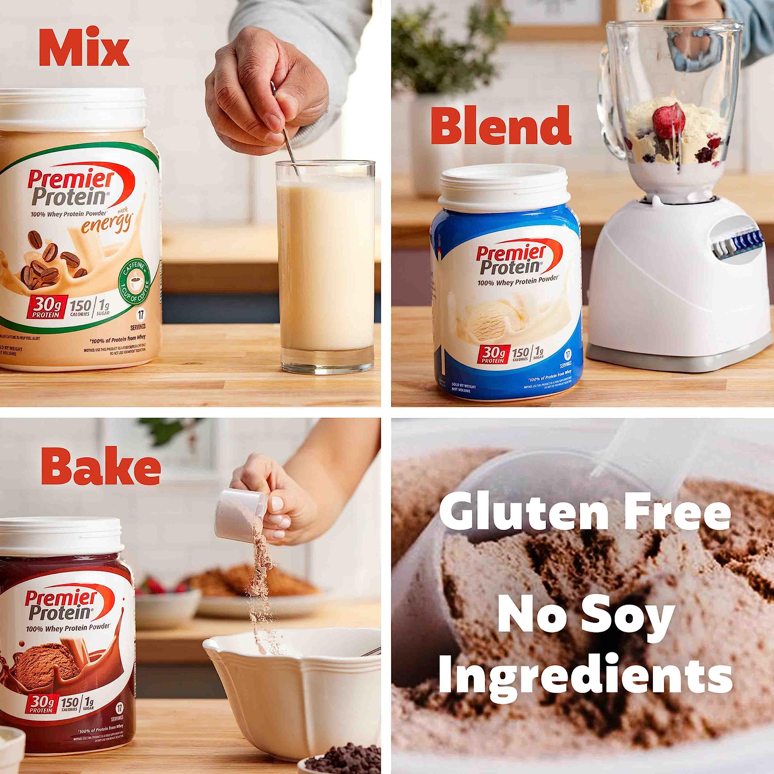 Premier Protein Powder, Cafe Latte , 30g Protein, 1g Sugar, 100% Whey Protein Premier Protein uk supplements
