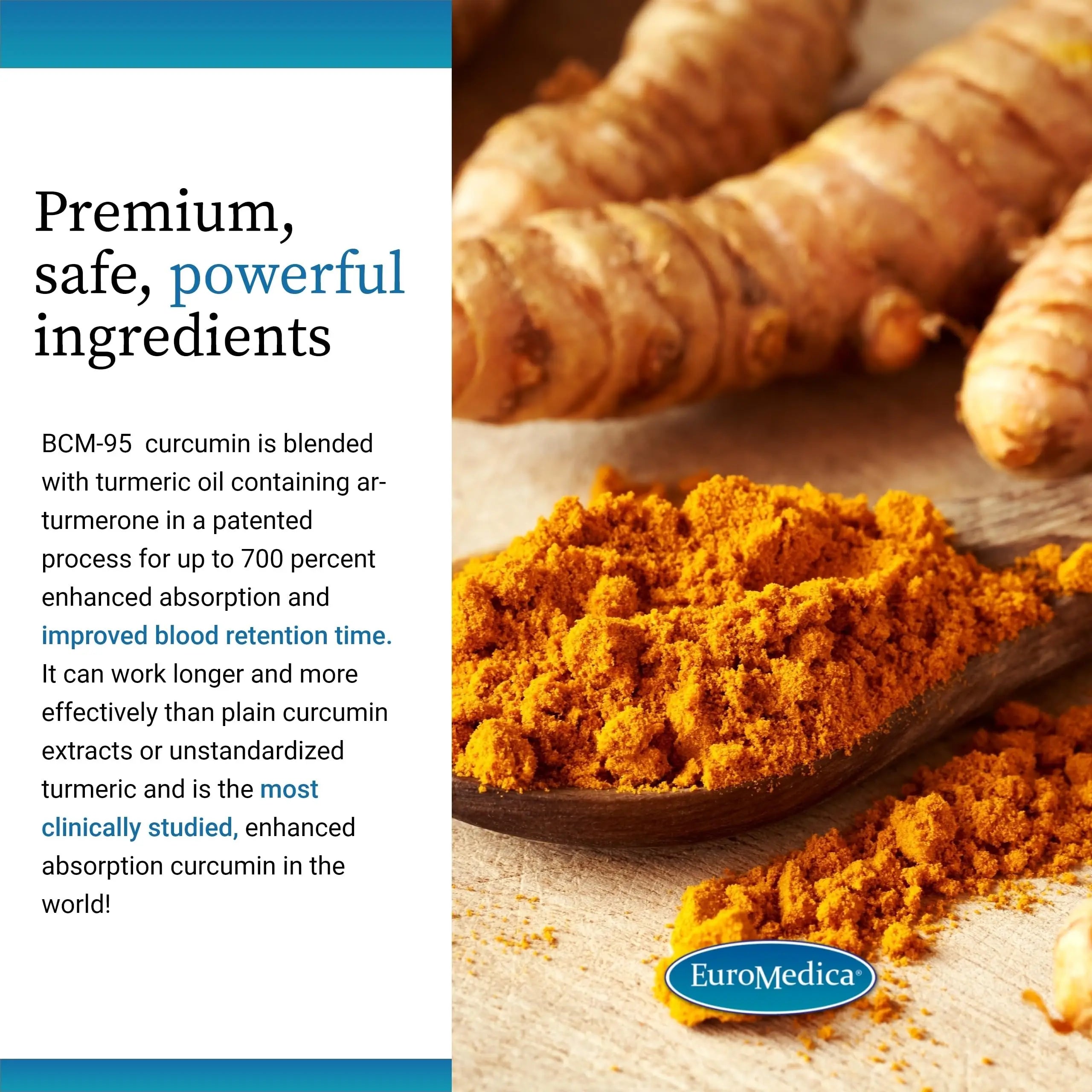 EuroMedica Curaphen Extra Strength - Curcumin & Boswellia Supplement for Healthy Circulation Support - Turmeric Supplement to Support Joints, Muscle Health & Endorphin Production - 60 Tablets EuroMedica uk supplements