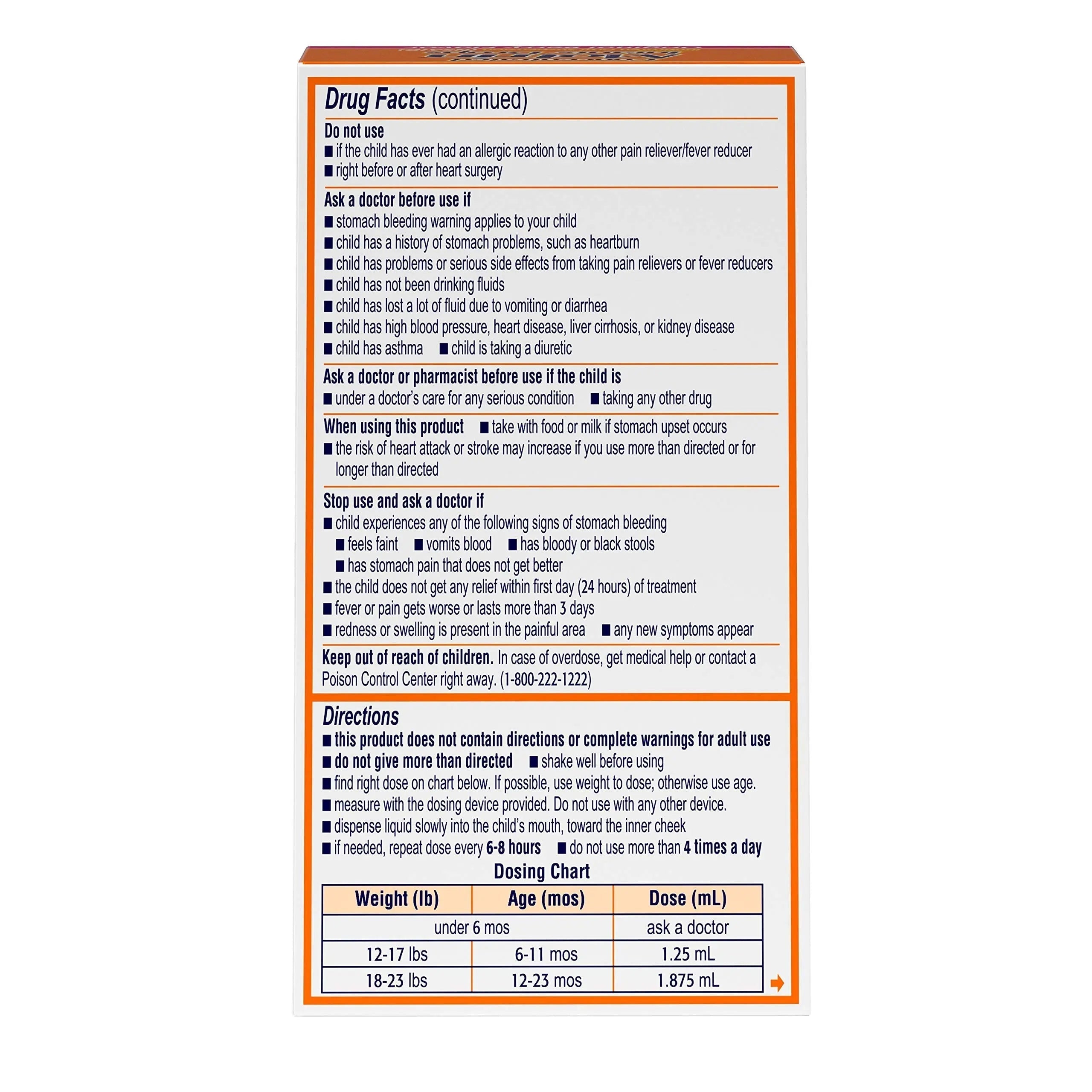 Concentrated Motrin Aspirin, 0.5 Fluid Ounce Motrin uk supplements
