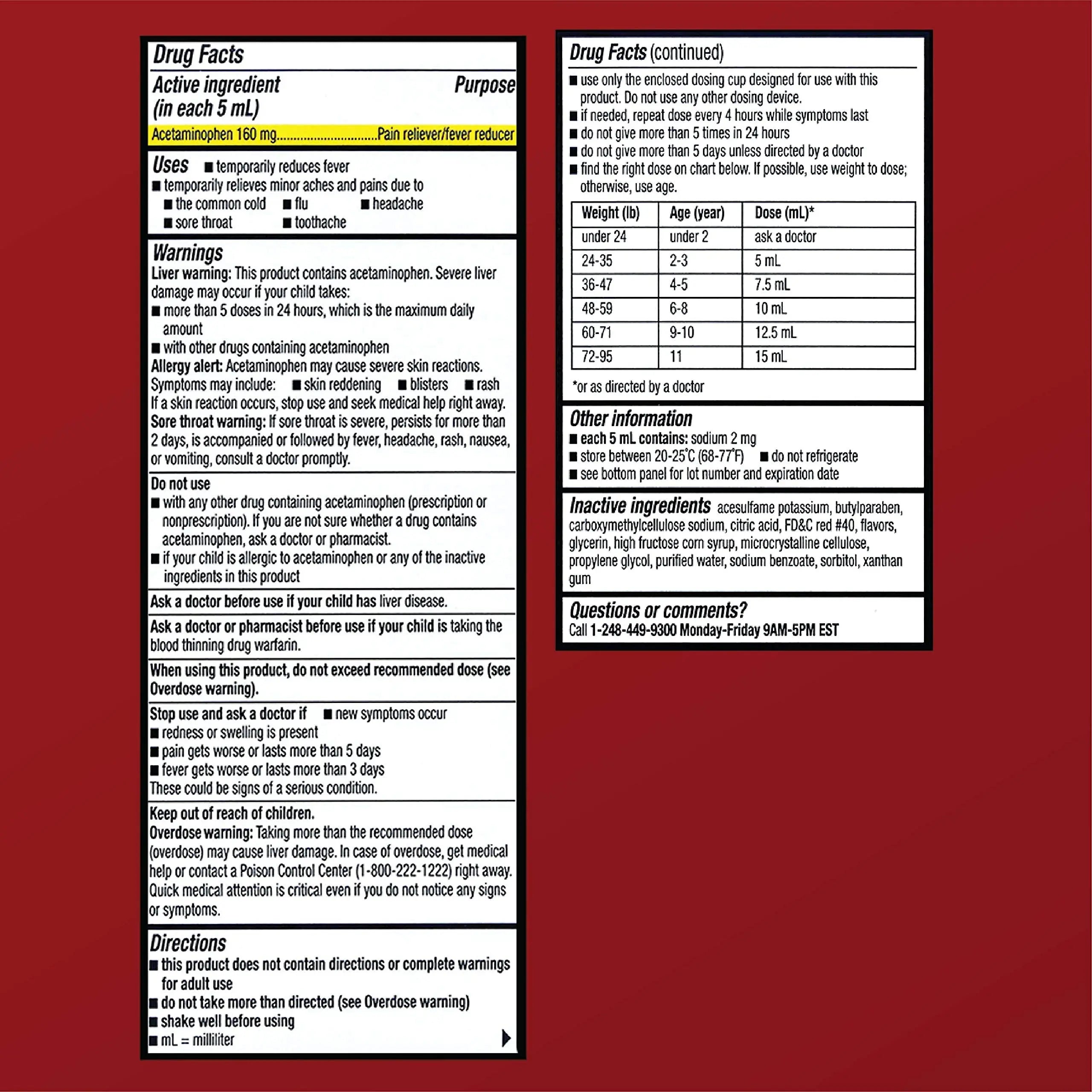 Quality Choice Children's Pain Relief & Fever Reducer for Kids, 4fl oz Acetaminophen 160mg per 5ml, Ibuprofen & Aspirin Free, Liquid Cold and Flu Medicine for Kids, Regular Strength OTC Medication Quality Choice uk supplements