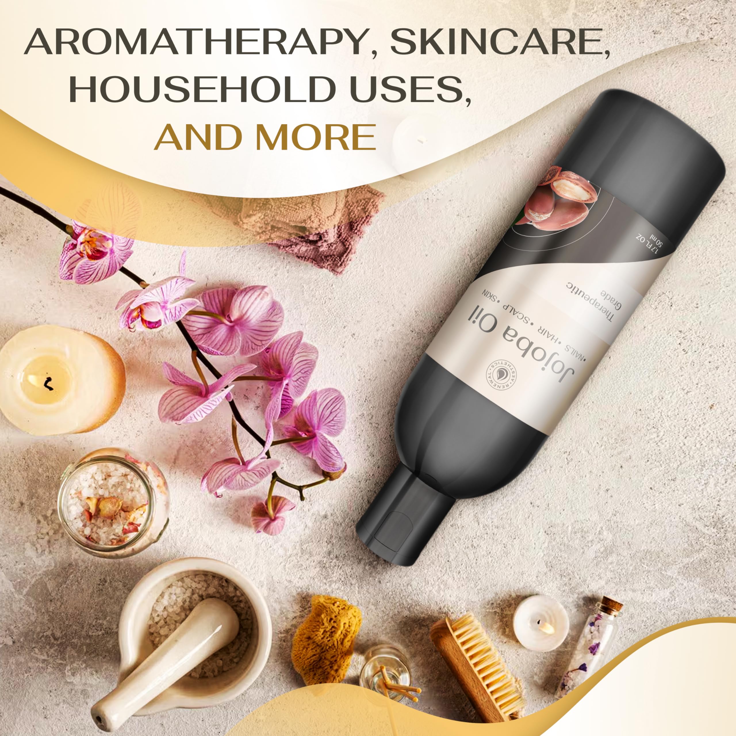 Sweet Oil - Hair and Skin Softener, Organic Natural Carrier Body Oil, Carrier Oil for Essential Oils - Massage Oil Renewal Aesthetics uk supplements