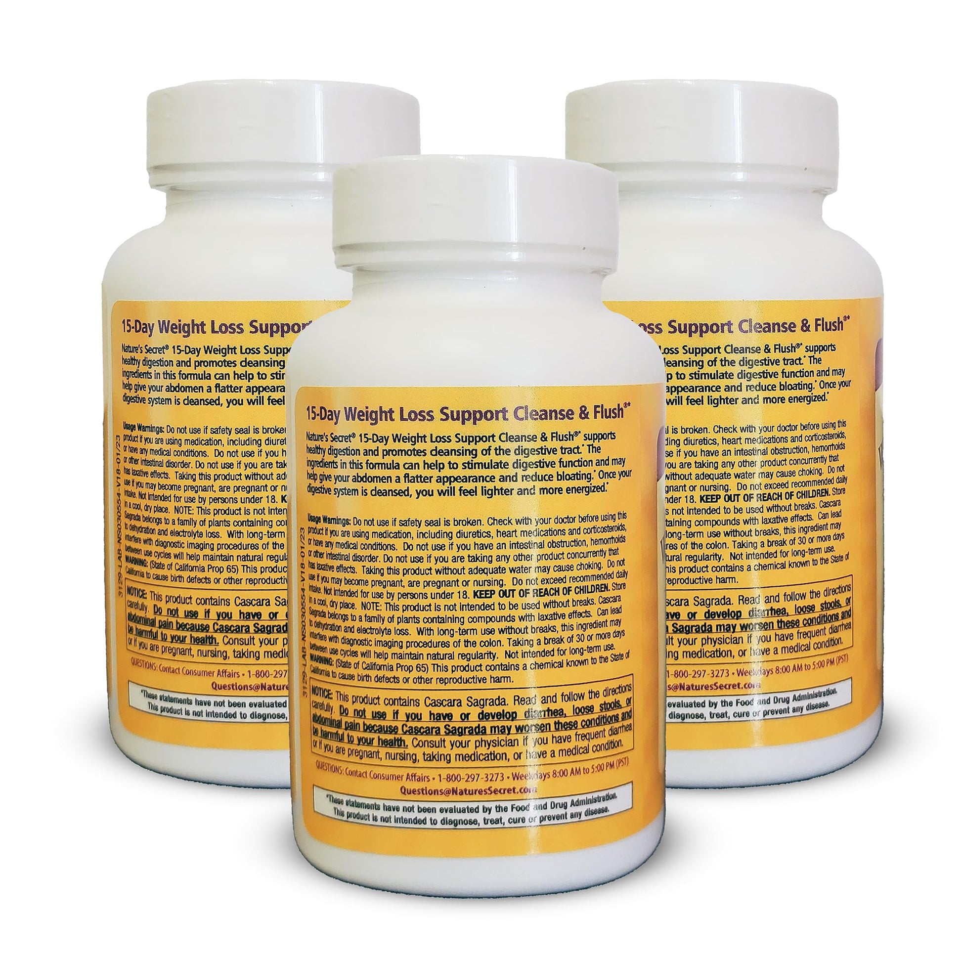 Nature's Secret 15-Day Weight Loss Support Cleanse & Flush (Pack of 3) Nature's Secret uk supplements