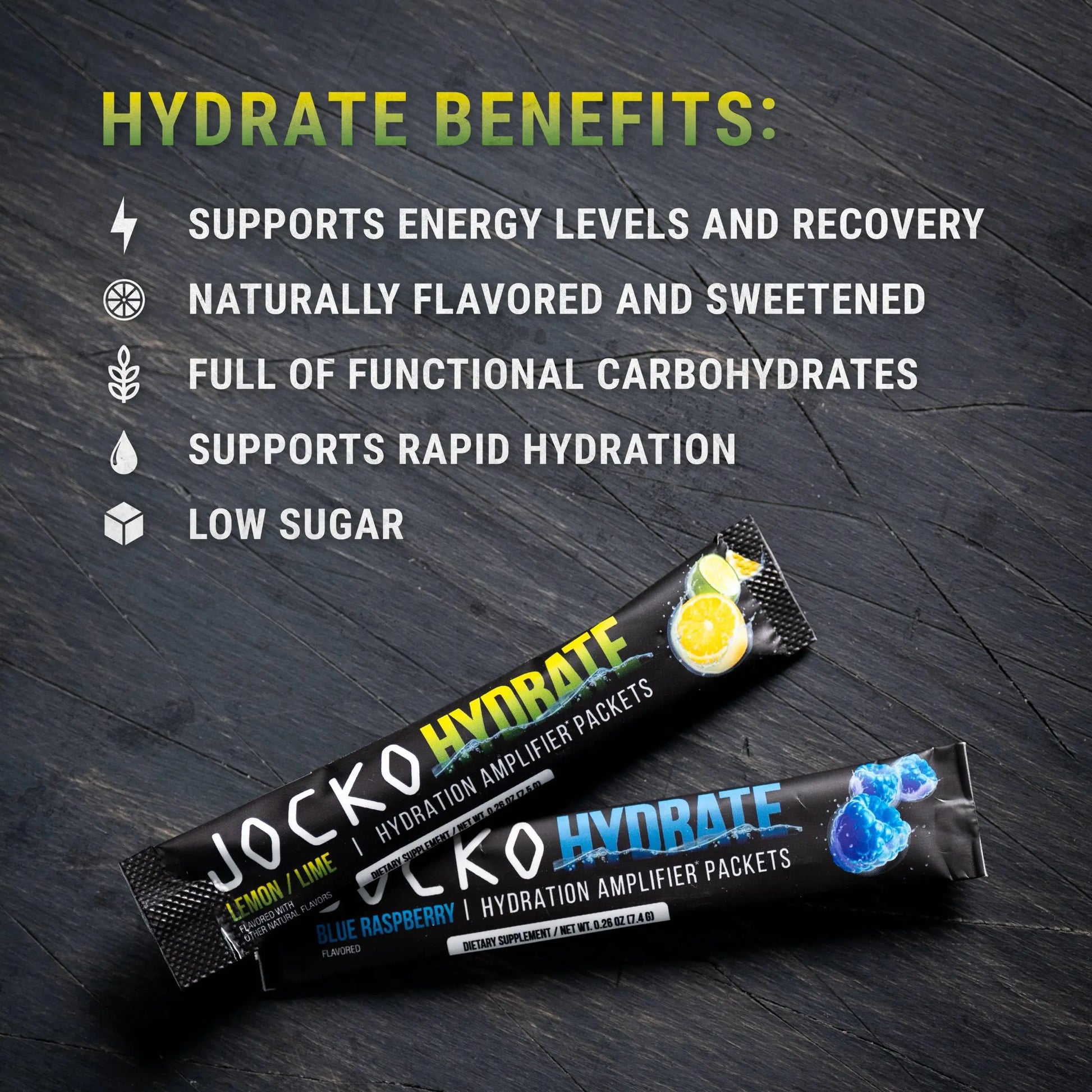 Jocko Fuel Hydrate Electrolytes Powder Packets Low Sugar - Hydration Amplifier Packets for Recovery, Dehydration, & Exercise - with Vitamins B6, B12 & C Jocko Fuel uk supplements
