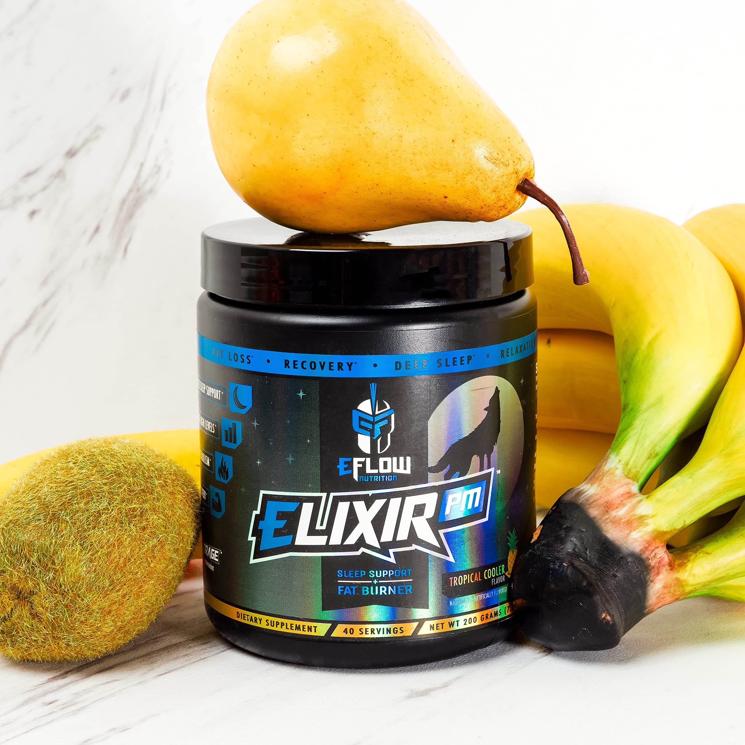 eFlow Nutrition Elixir PM - Night time Fat Burner and Natural Sleep Support - GABA, l-carnitine eFlow Nutrition uk supplements