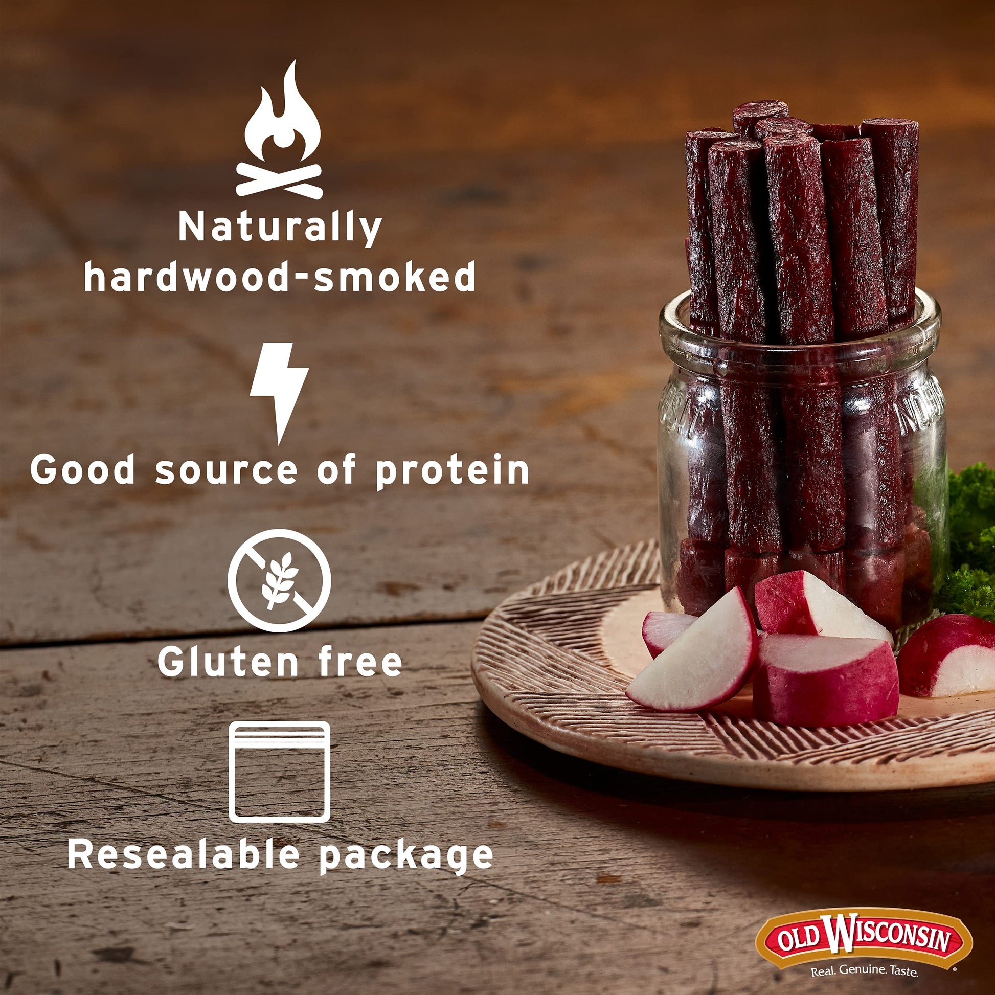 Old Wisconsin Turkey Sausage Snack Sticks, Naturally Smoked, Ready to Eat, High Protein Old Wisconsin uk supplements