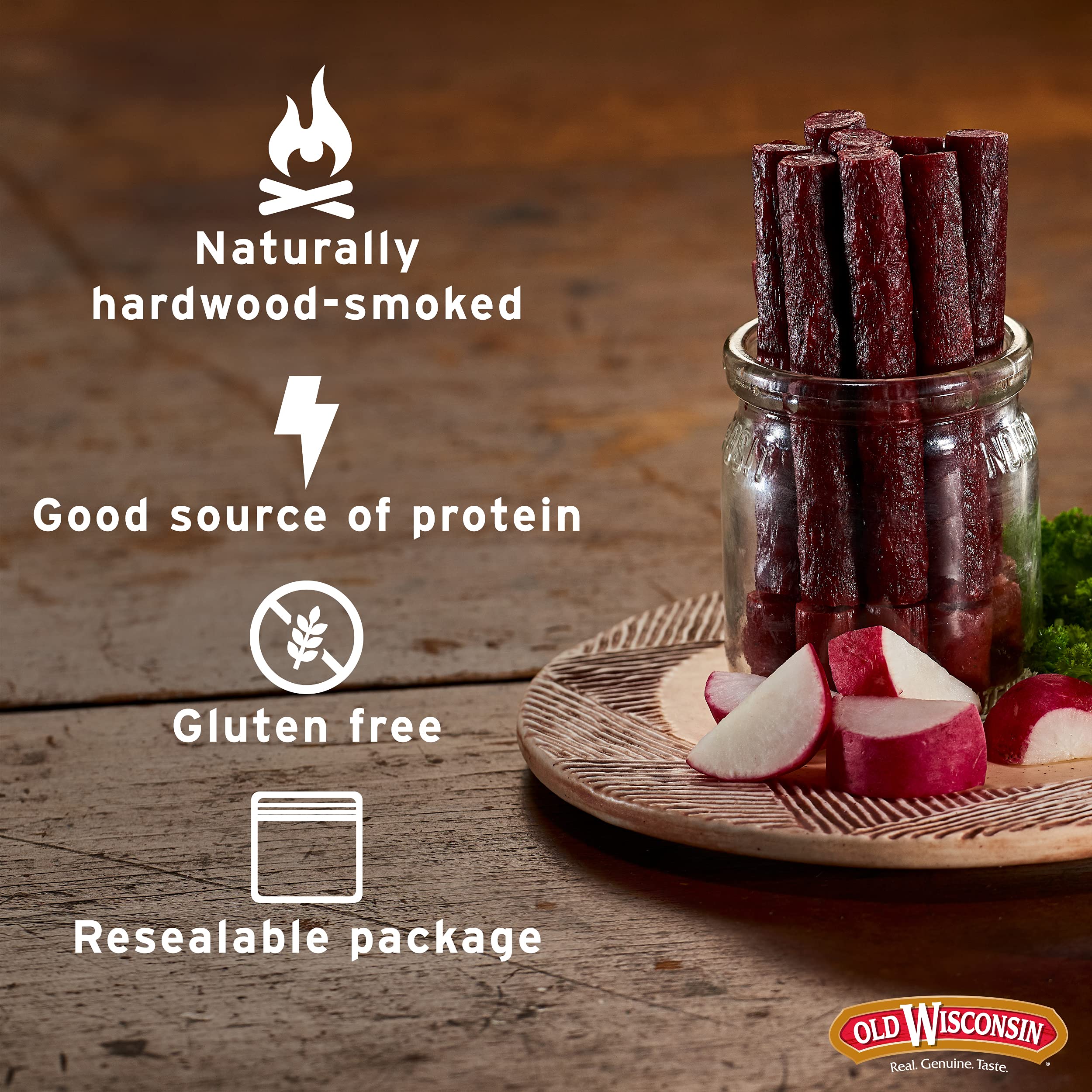 Old Wisconsin Turkey Sausage Snack Sticks, Naturally Smoked, Ready to Eat, High Protein Old Wisconsin uk supplements