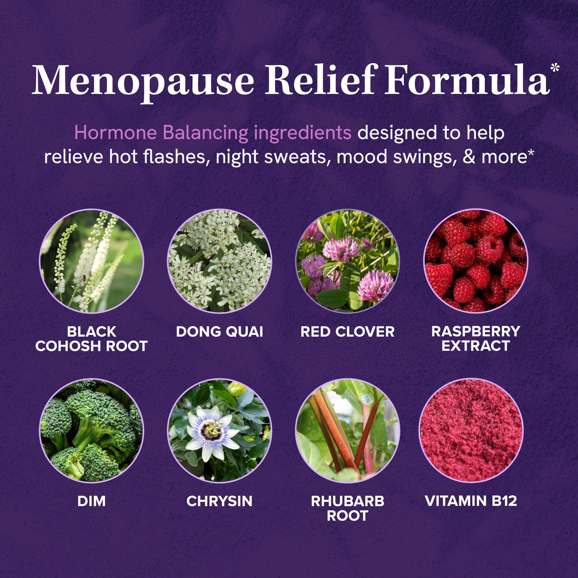 Menopause Supplements for Women Hot Flashes & Night Sweats | Hormone Balance, Menopause Relief for Women & Perimenopause Support | With Black Cohosh, DIM & Red Clover | 60 Ct (2 Month Supply) SMNutrition uk supplements