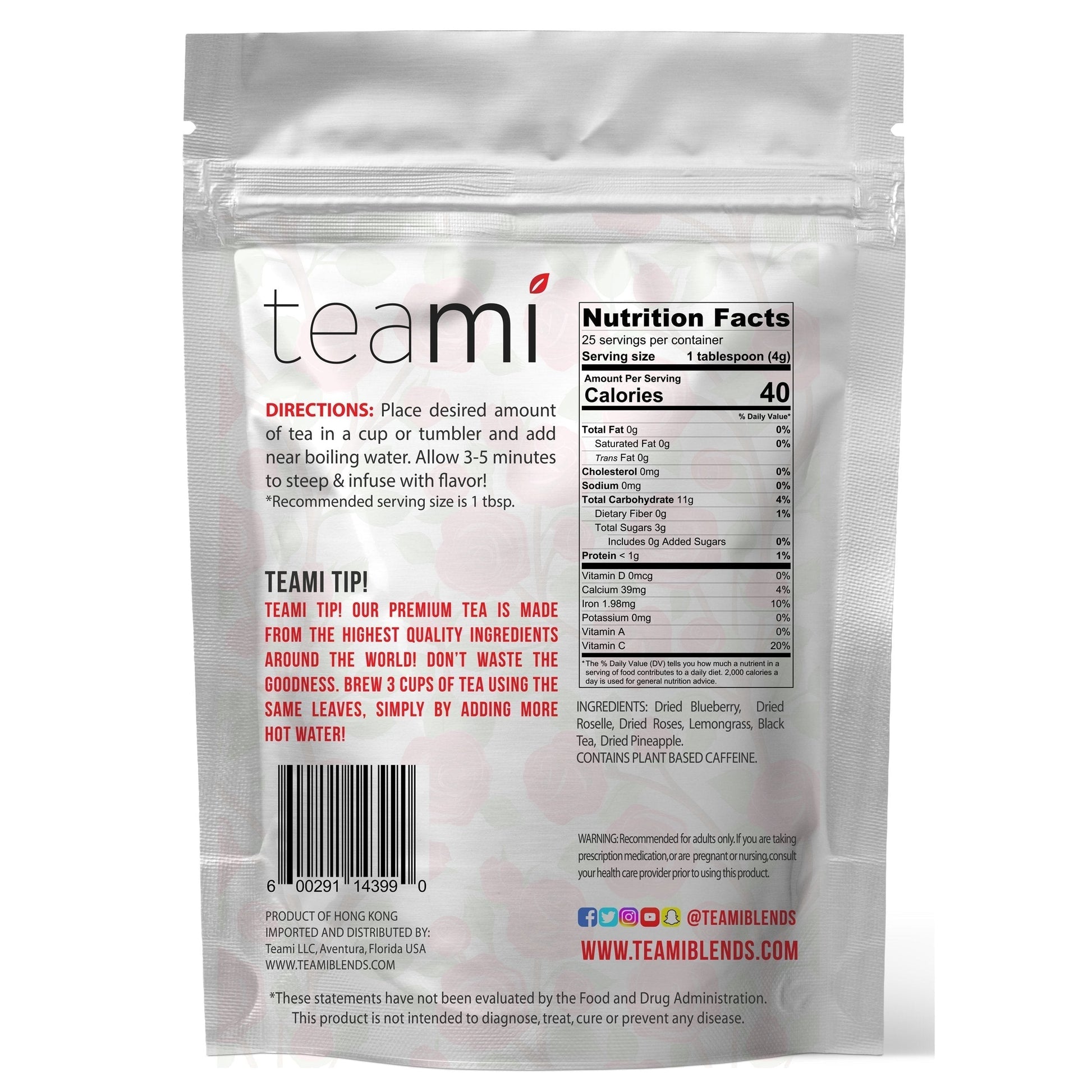 Teami Tea Collection (Bloom Rose Petal) Teami uk supplements