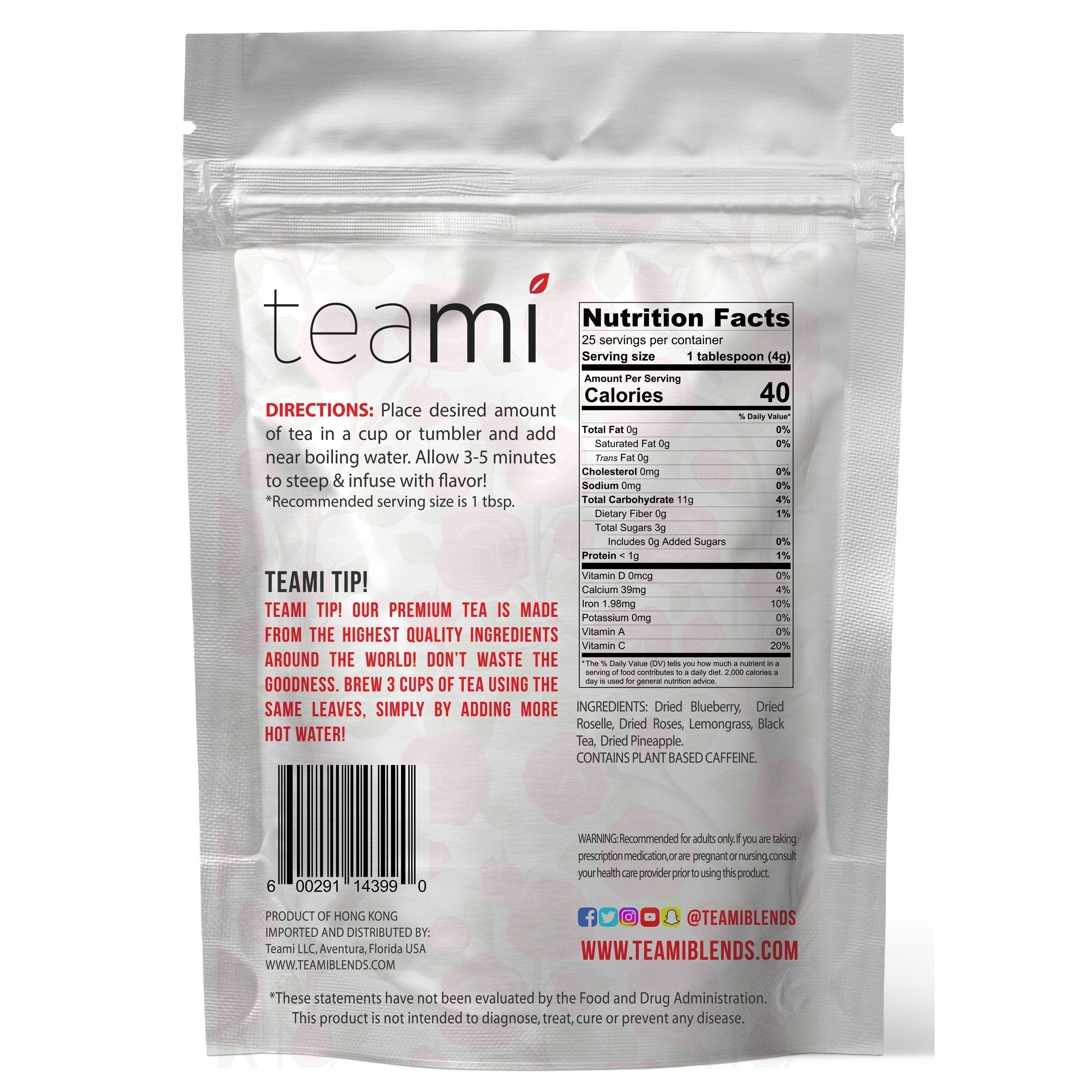 Teami Tea Collection (Bloom Rose Petal) Teami uk supplements