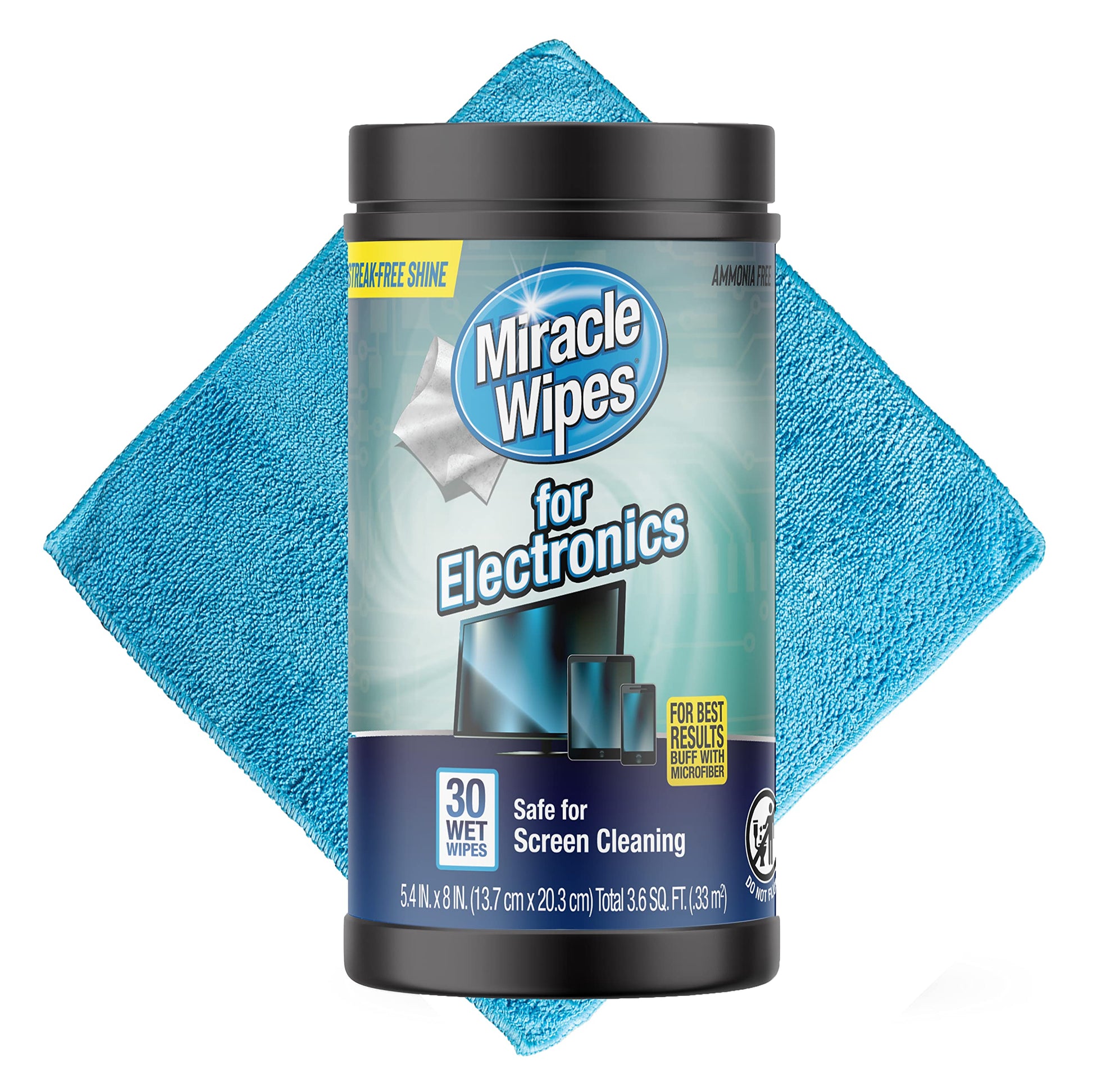 MiracleWipes for Electronics Cleaning - Screen Wipes Designed for TV, Phones, Monitors Miracle Brands uk supplements