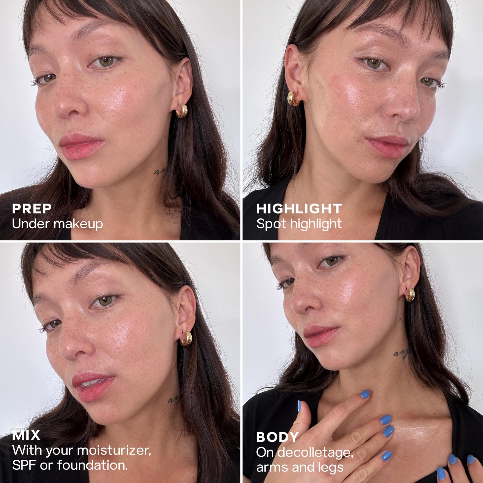 Saie Mini Glowy Super Gel - Hydrating Makeup Primer and Illuminating Glow Serum Enriched with Vitamin C and Squalane Oil - All-Over Liquid Highlighter Makeup for Instant Glass Skin - Starglow (0.5 oz) Saie uk supplements