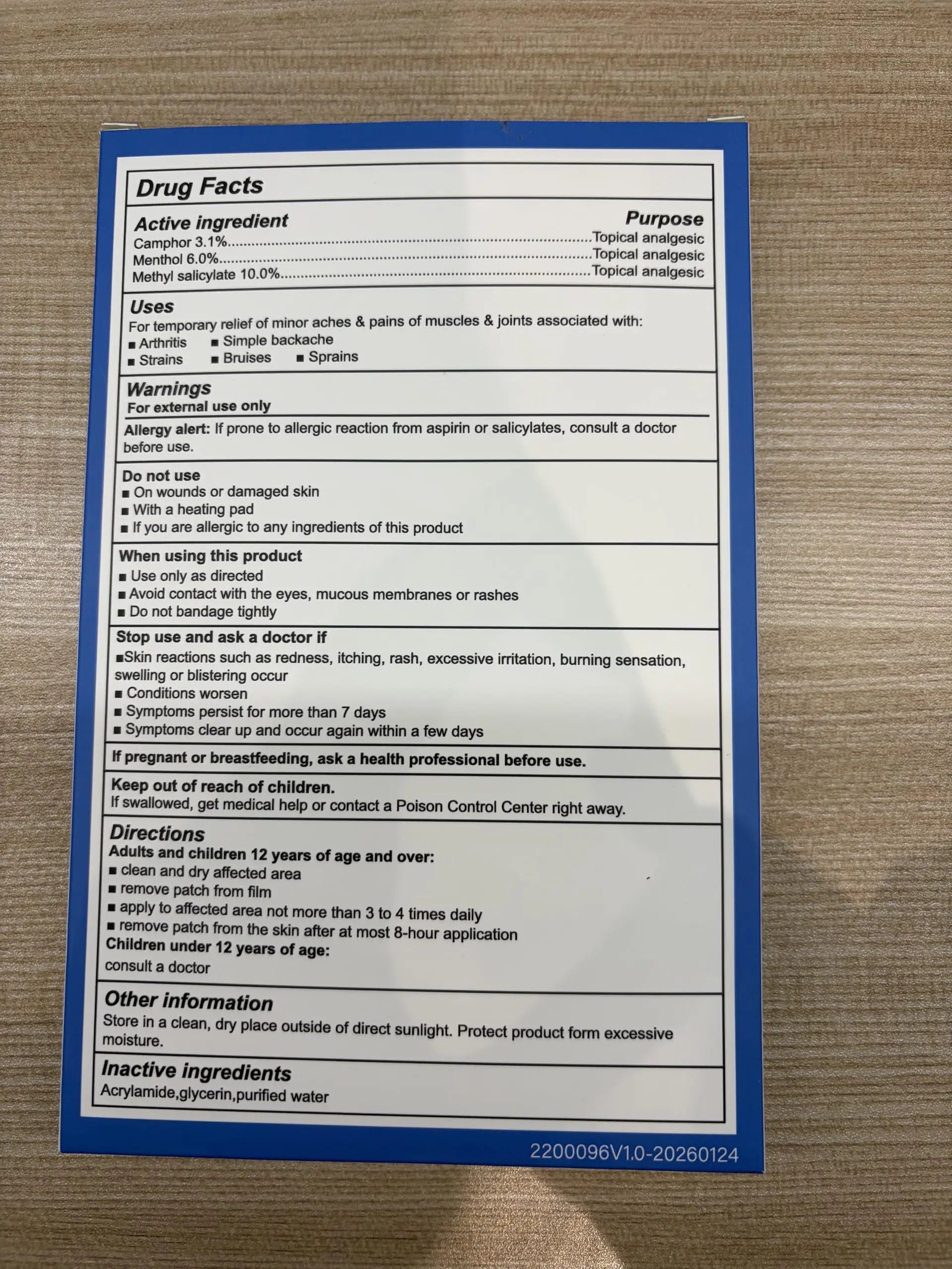 Teemofe Reusable Pain Patch, for Sore Muscle Relief - Pain Relief Patches for Back, Foot, Knee, Neck & More, Easy Adhesive Application, Fast Acting - Includes 1 Patch, 3 Adhesives&1 Carry Case-0327-1 Teemofe uk supplements