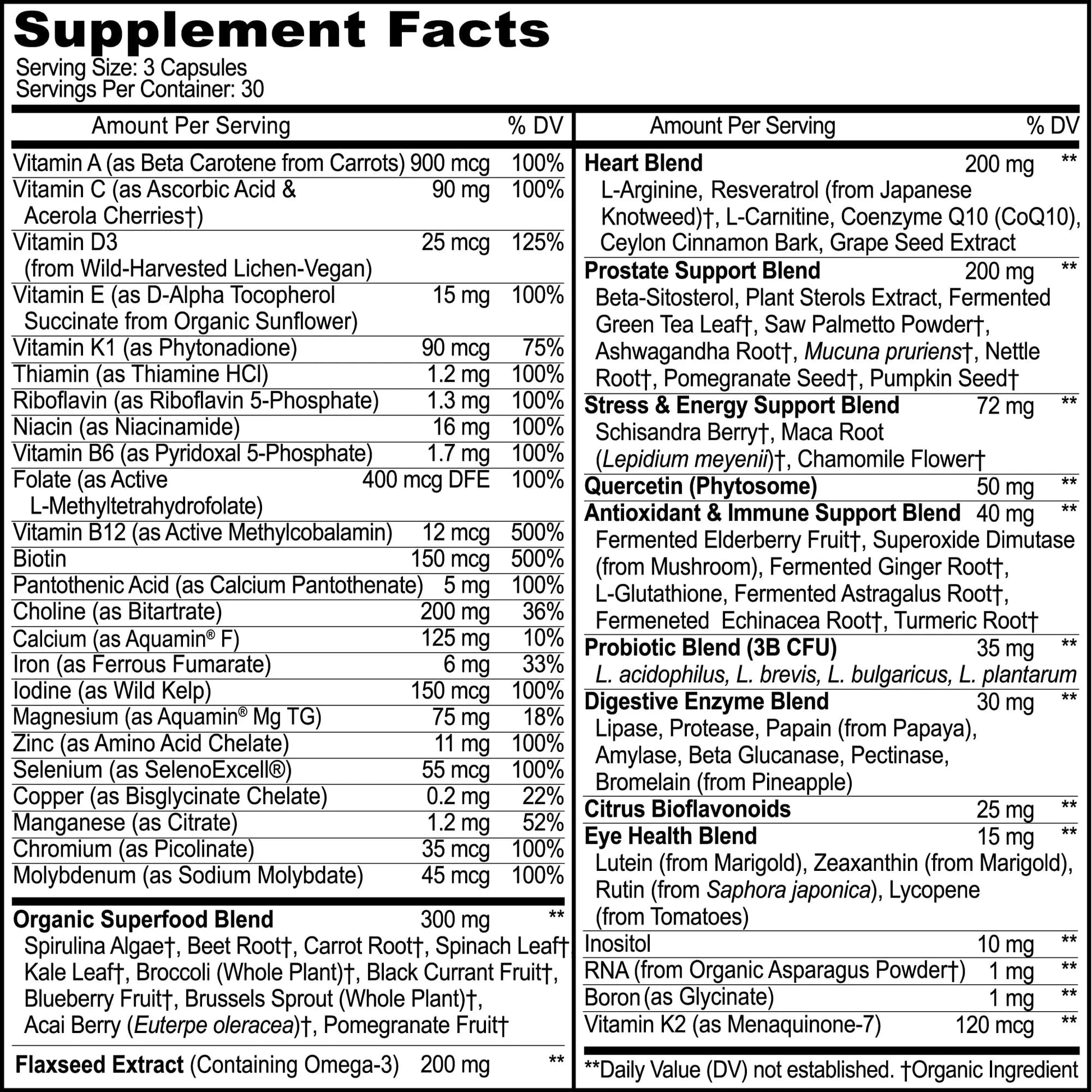 Methylated Mens Multivitamins - Daily Mens Vitamins with 44 Organic Whole Food - Multivitamin for Men with Iron & Fermented Nutrients MoxyVites uk supplements