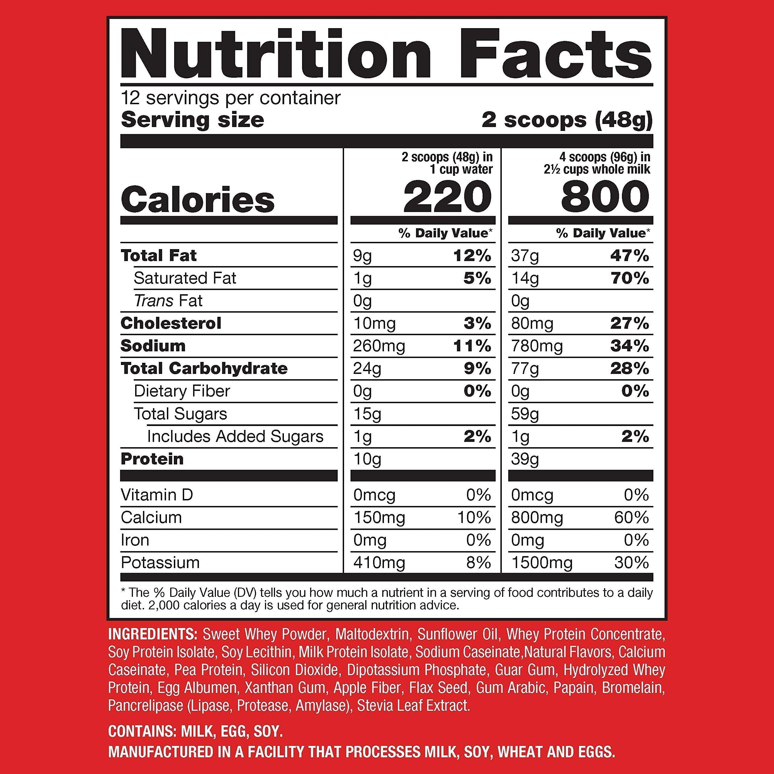 Naturade Weight Gain Instant Nutrition Drink Mix, Vanilla ,20.3 Ounce Naturade uk supplements