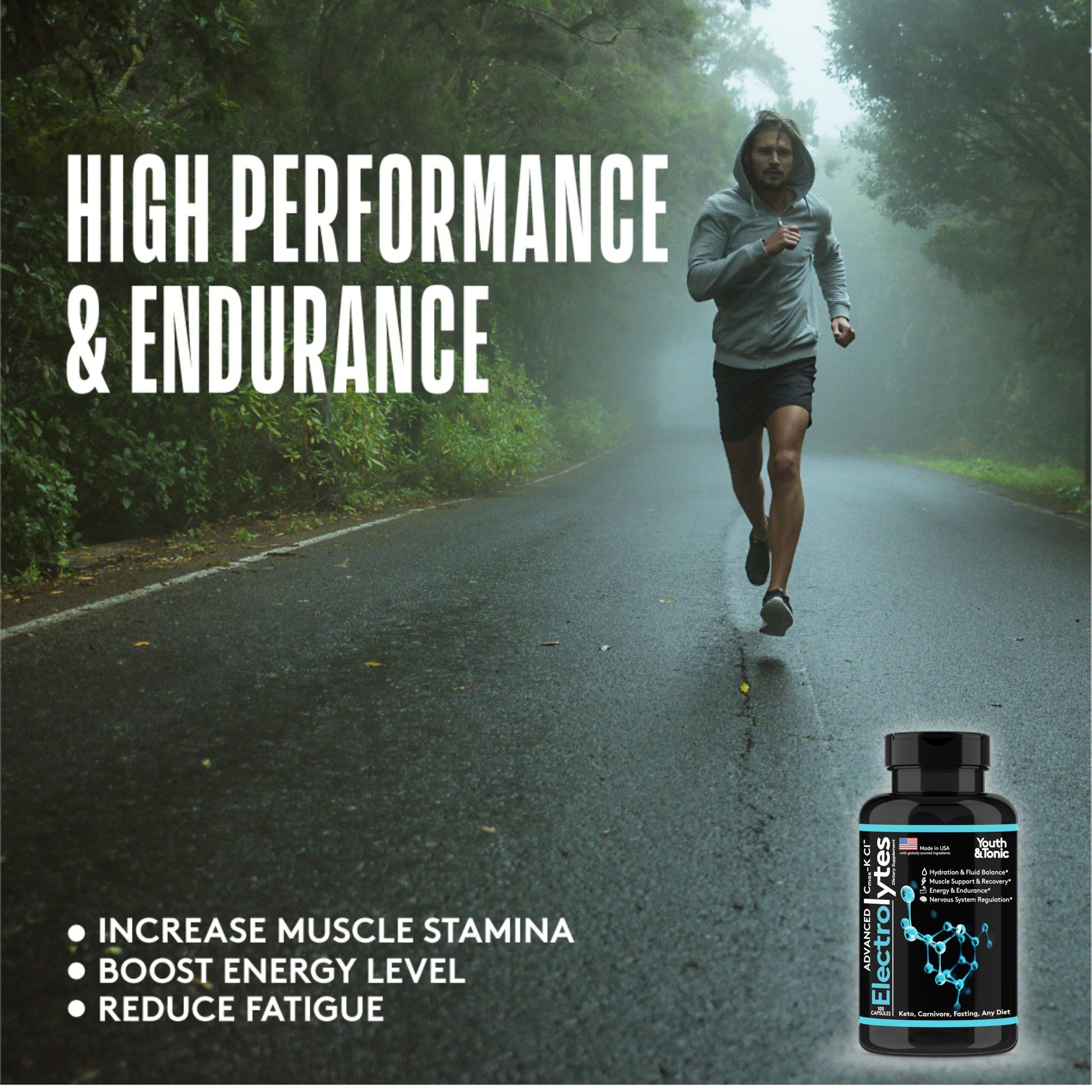 Complete Electrolyte Supplement Pills High Absorption | Cmax Potassium Chloride Magnesium Sodium Calcium Zinc | Boost Endurance Muscle Recovery Mental Focus | Salt Electrolytes Tablets | Keto Friendly Youth & Tonic uk supplements