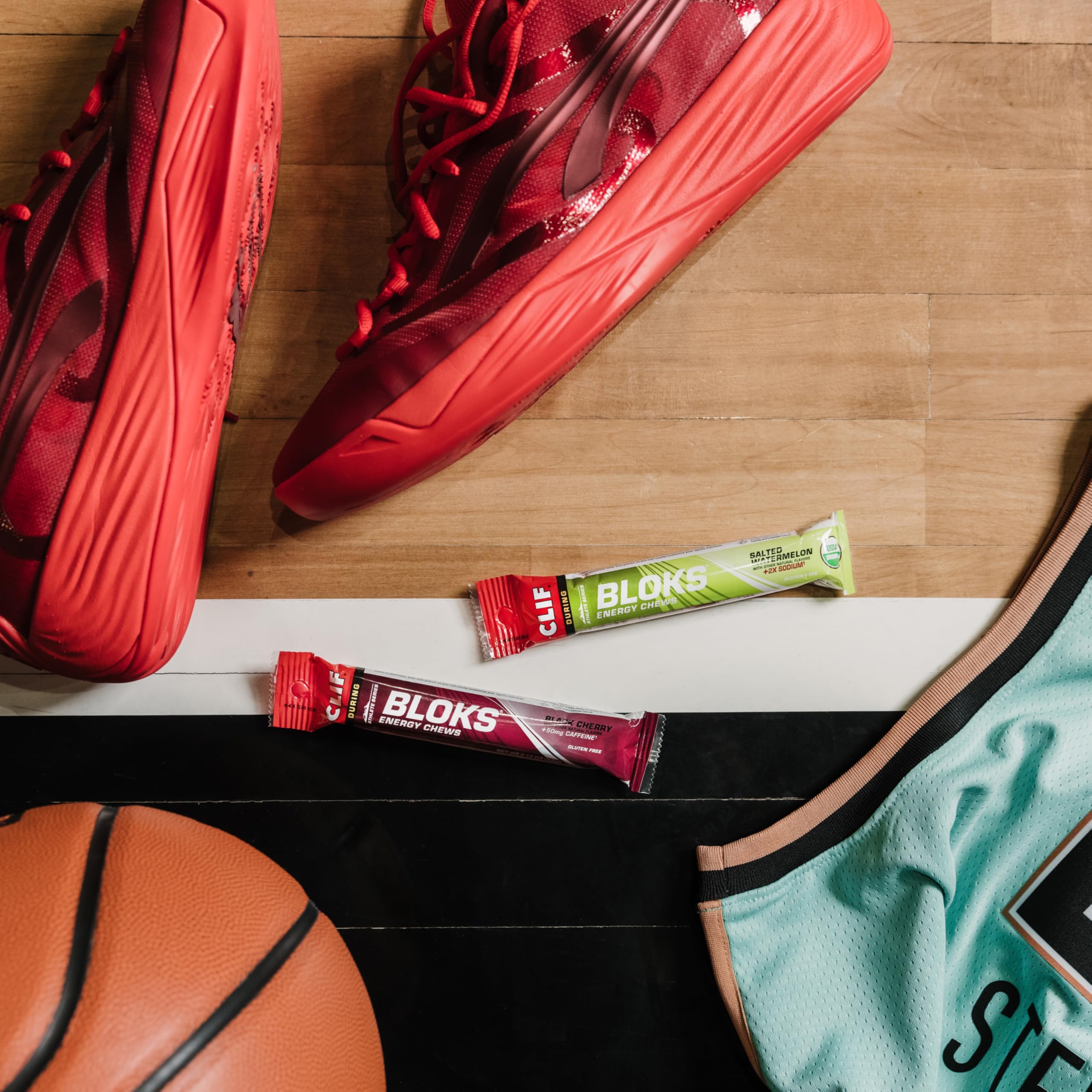 CLIF BLOKS - Mountain Berry Flavor - Energy Chews - Non-GMO - Plant Based - Fast Fuel for Cycling and Running - Quick Carbohydrates and Electrolytes - 2.12 oz. (18 Count) CLIF Bar uk supplements