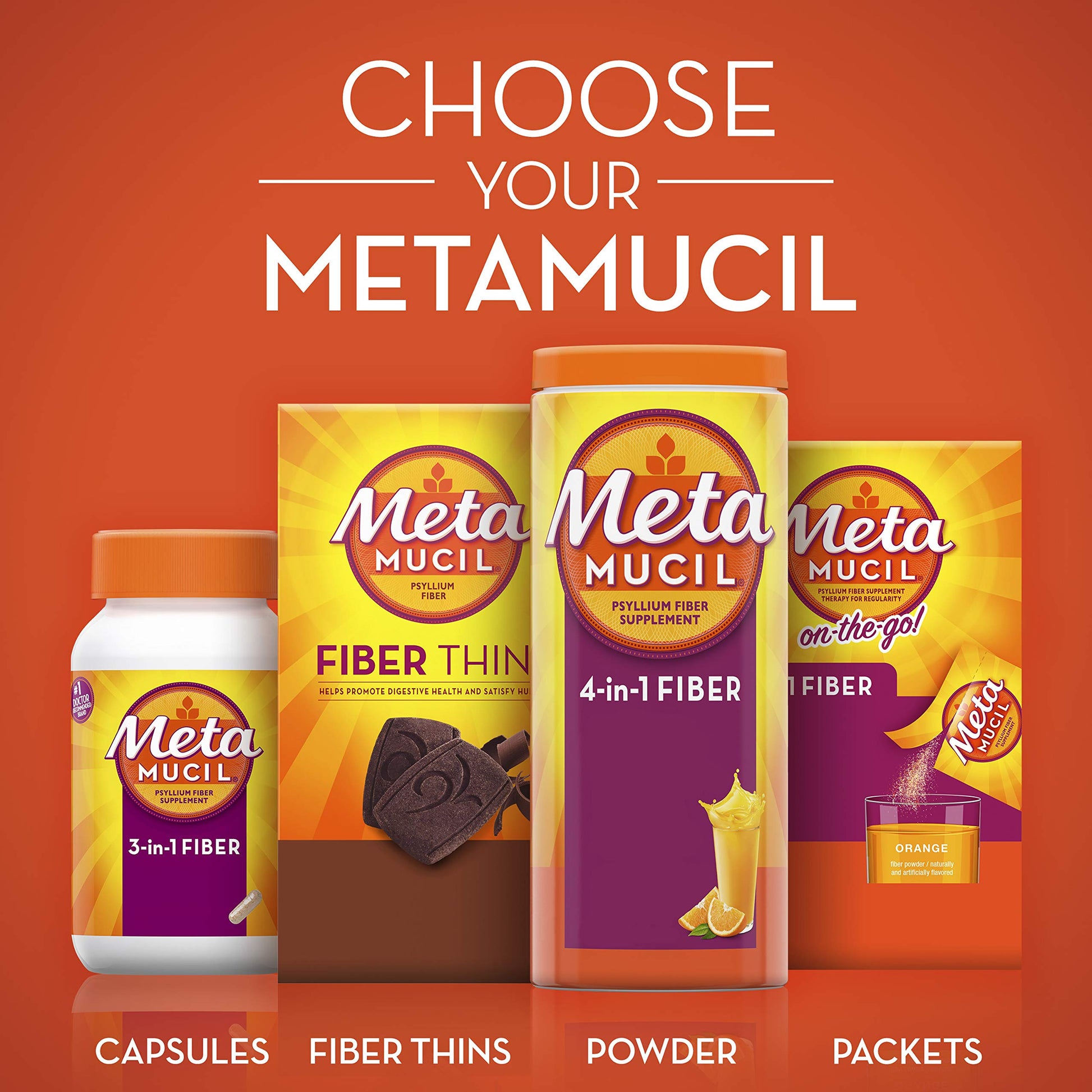 Metamucil, Daily Psyllium Husk Powder Supplement with Real Sugar, 4-in-1 Fiber Metamucil uk supplements