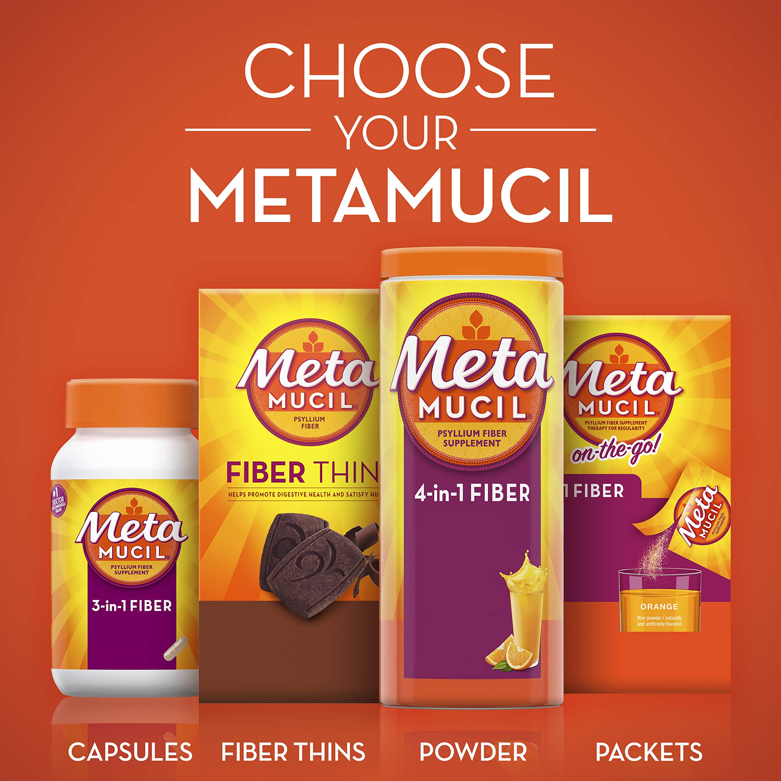 Metamucil, Daily Psyllium Husk Powder Supplement with Real Sugar, 4-in-1 Fiber Metamucil uk supplements